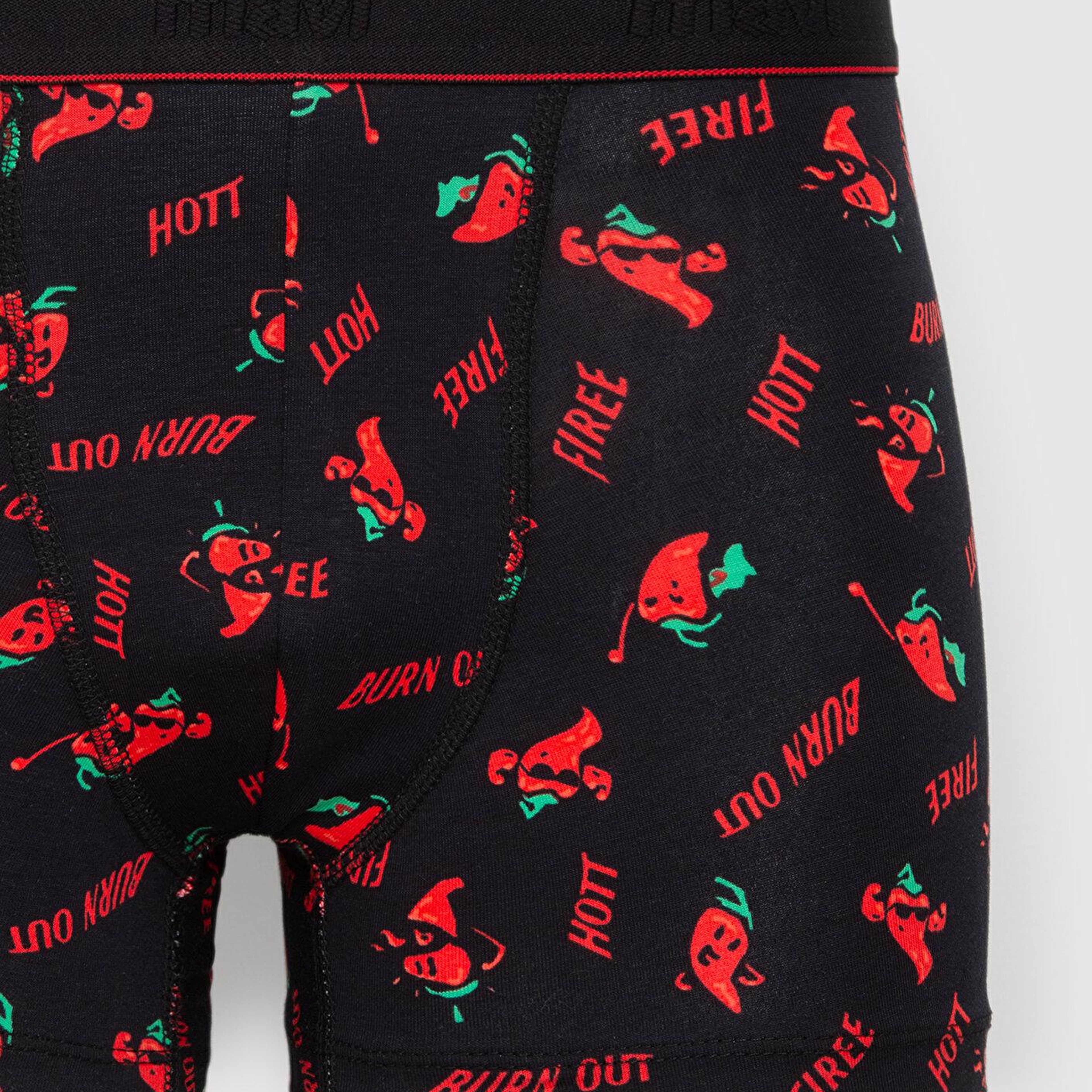 Mavi Baskılı Siyah Boxer 0912473-900