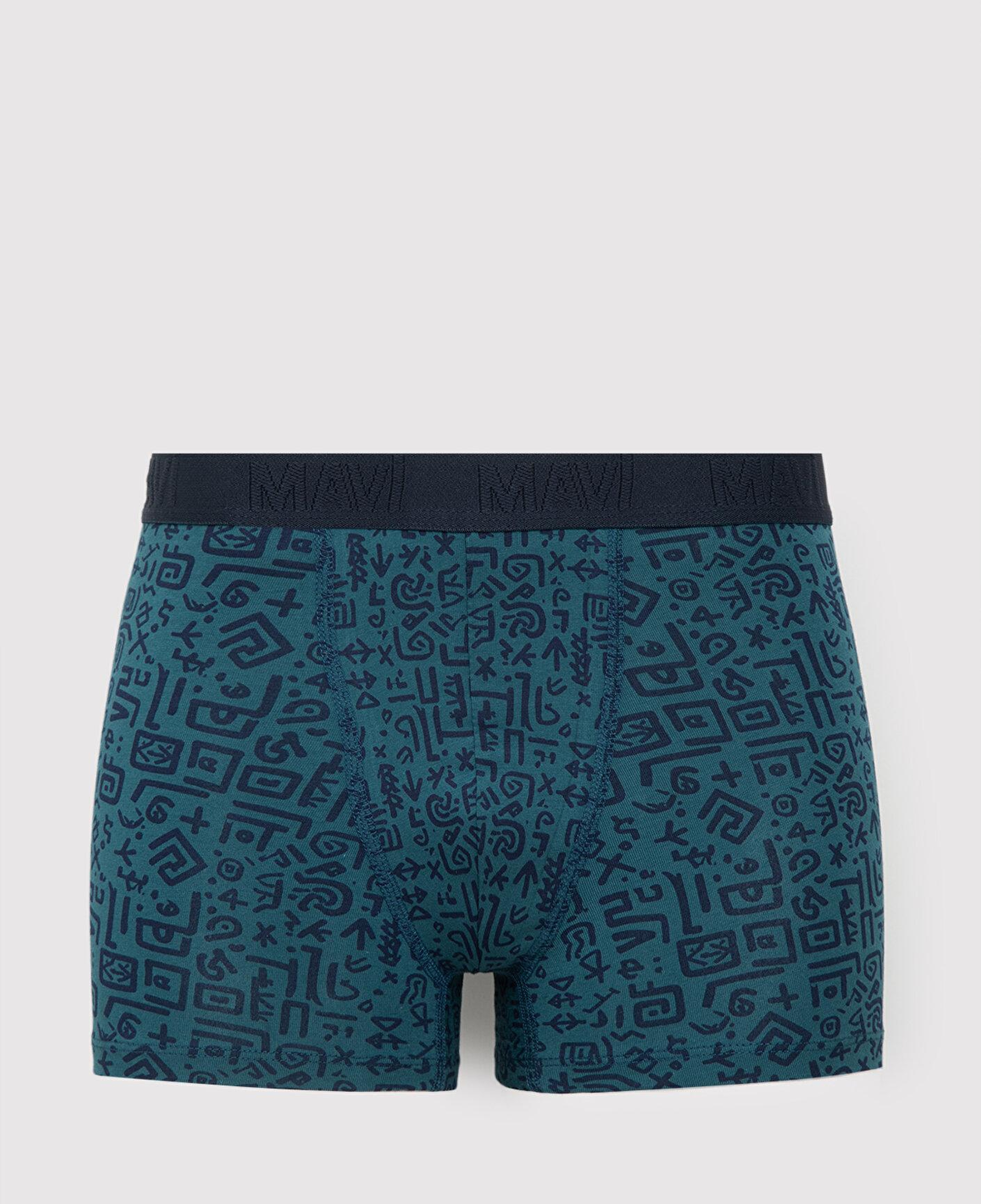 Mavi Baskılı Yeşil Boxer 0912478-71888