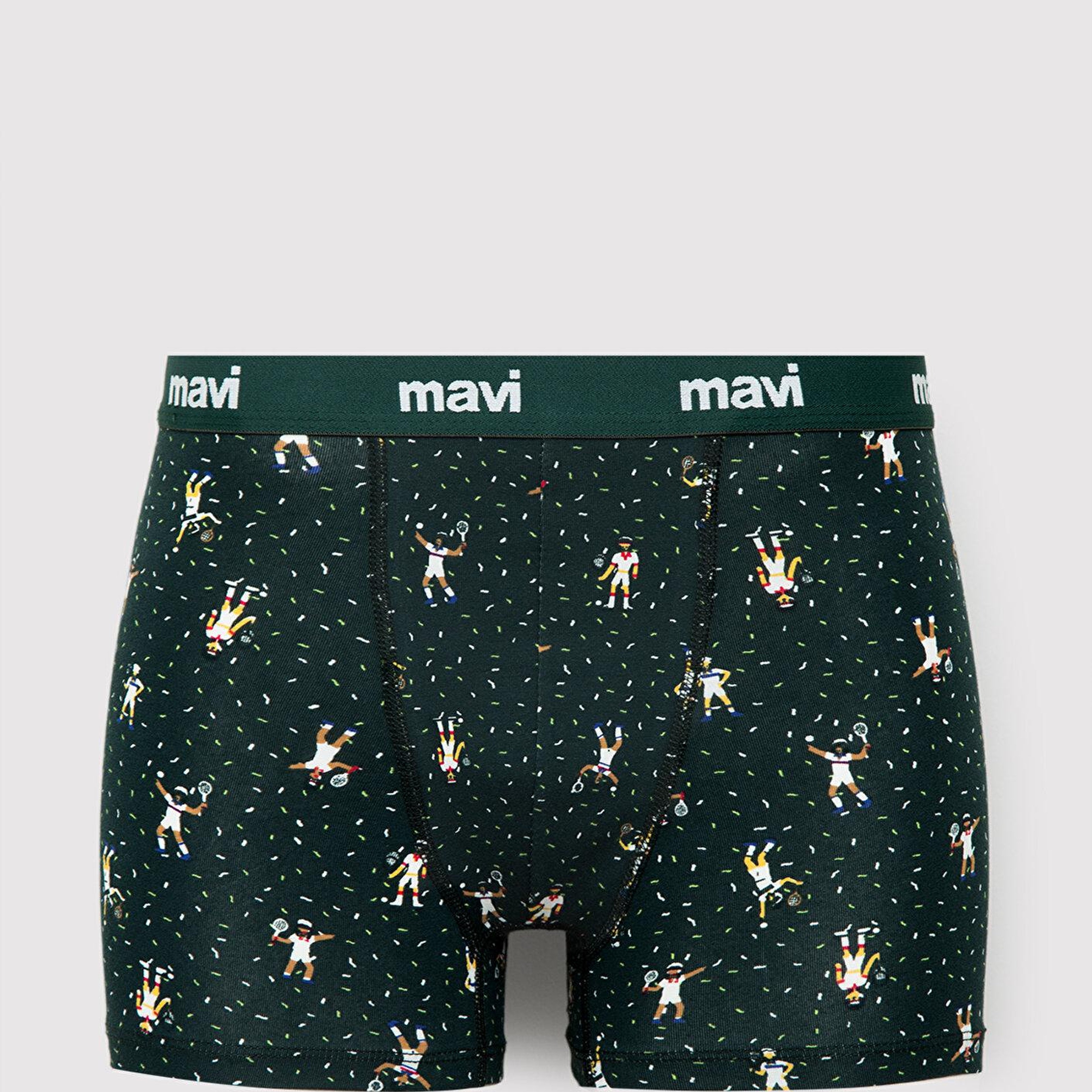 Mavi Baskılı Yeşil Boxer 0912482-88060