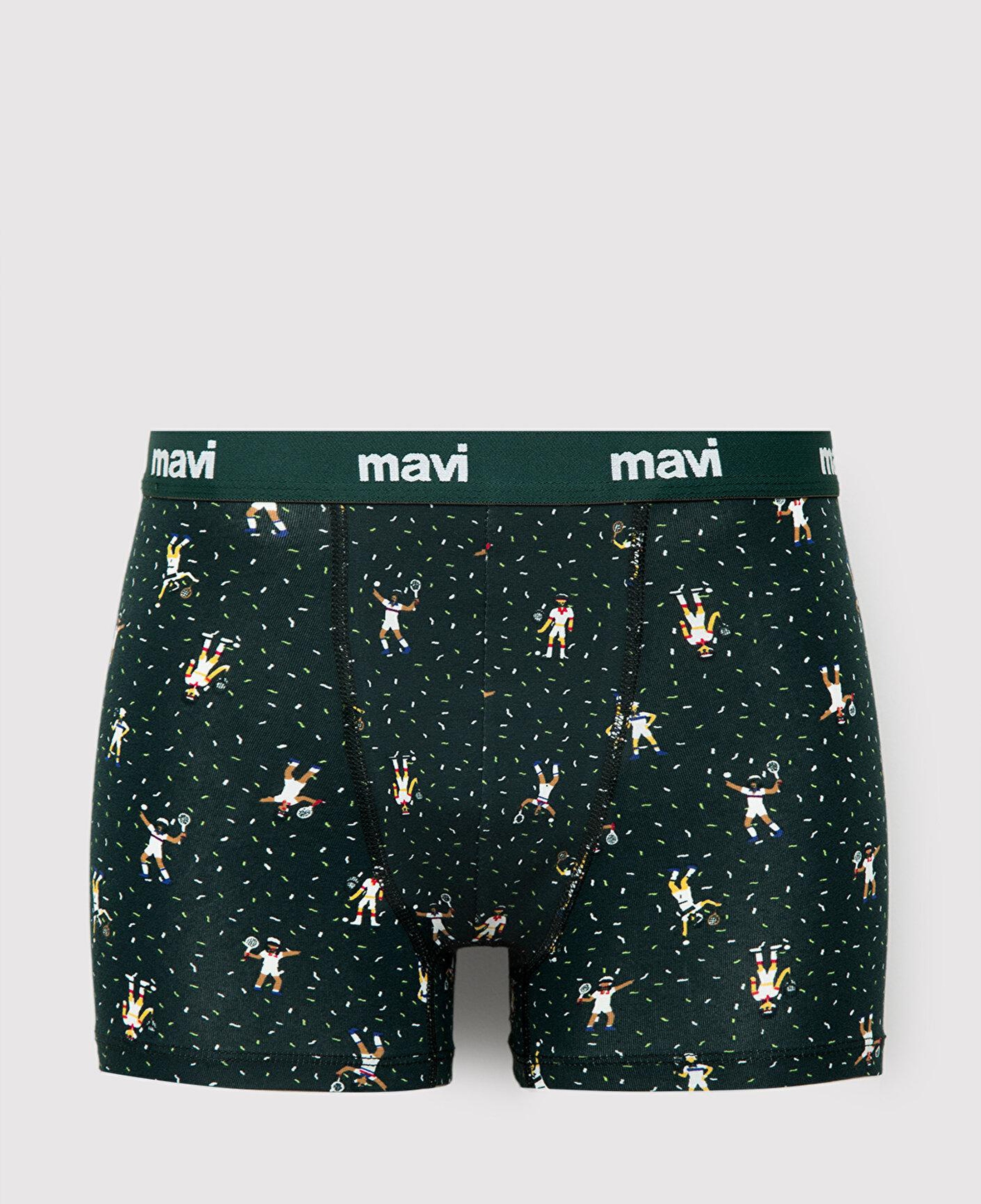 Mavi Baskılı Yeşil Boxer 0912482-88060