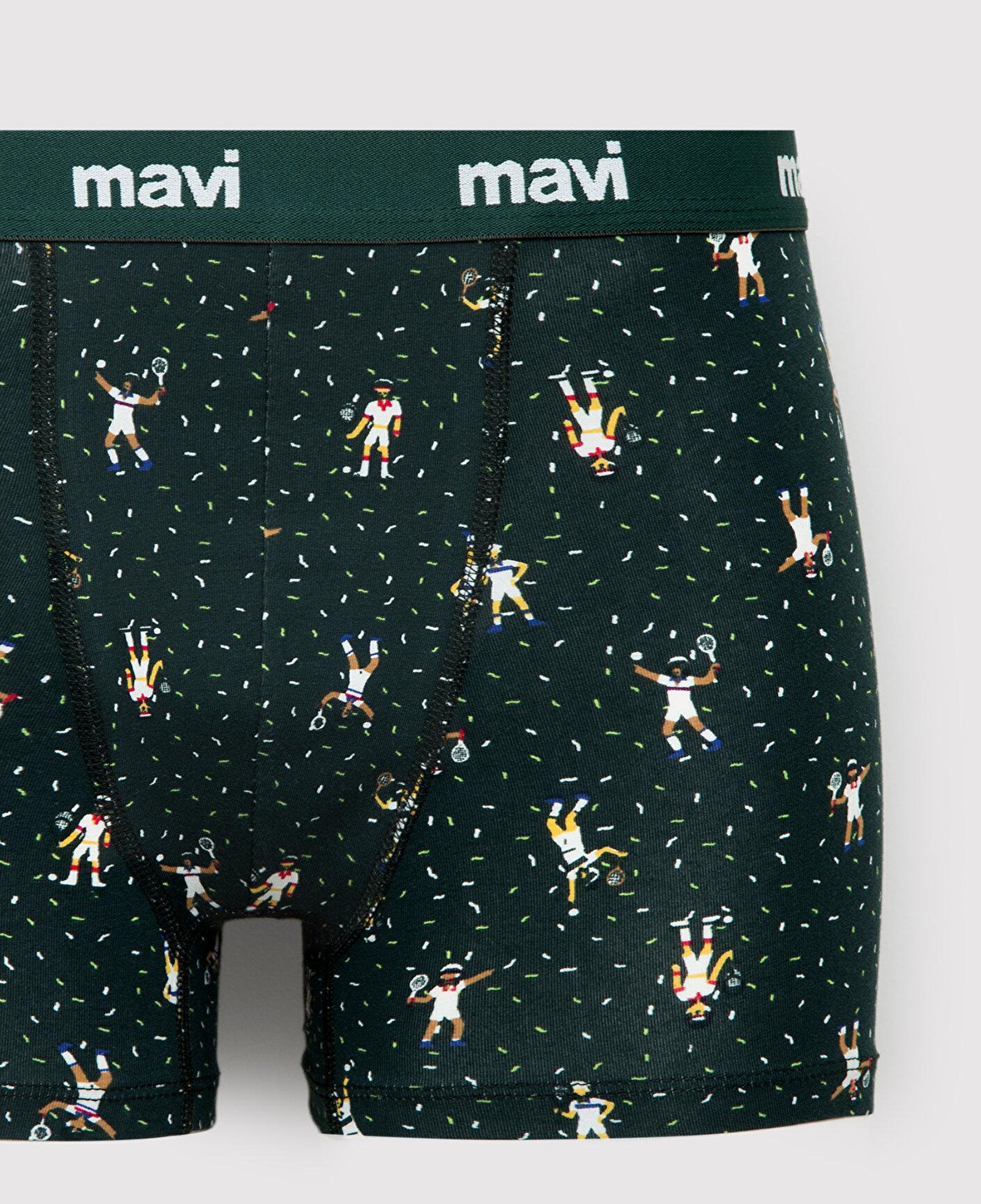 Mavi Baskılı Yeşil Boxer 0912482-88060