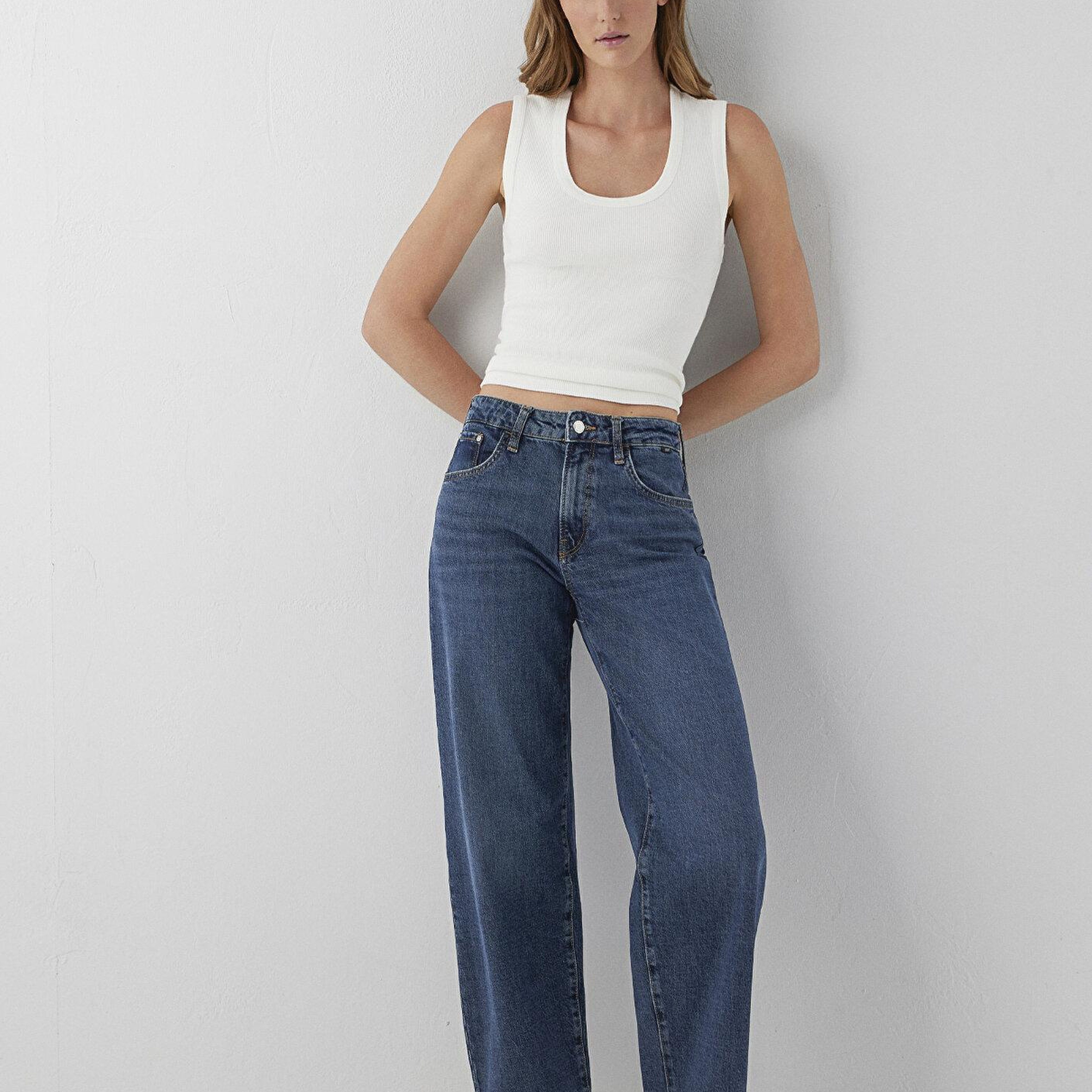 Mavi Leila Premium Blue Gölgeli Koyu Mavi Jean Pantolon 1010600-A6543