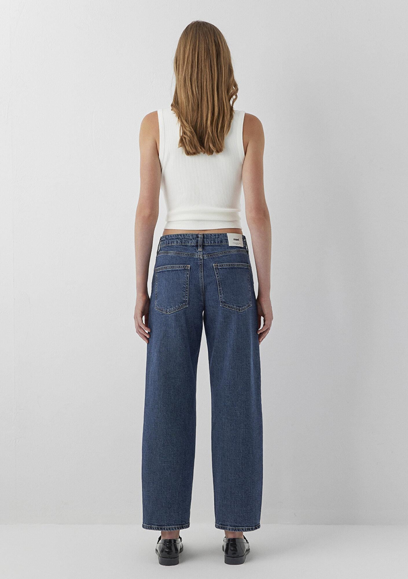 Mavi Leila Premium Blue Gölgeli Koyu Mavi Jean Pantolon 1010600-A6543