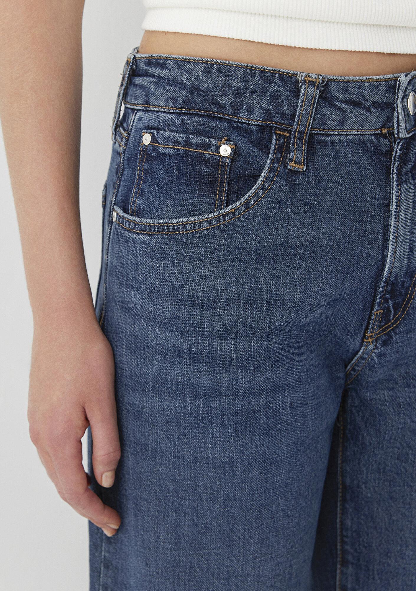Mavi Leila Premium Blue Gölgeli Koyu Mavi Jean Pantolon 1010600-A6543