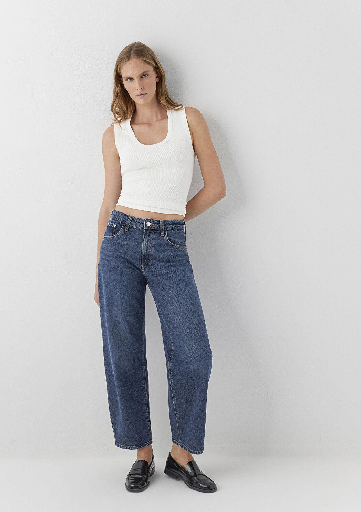 Mavi Leila Premium Blue Gölgeli Koyu Mavi Jean Pantolon 1010600-A6543