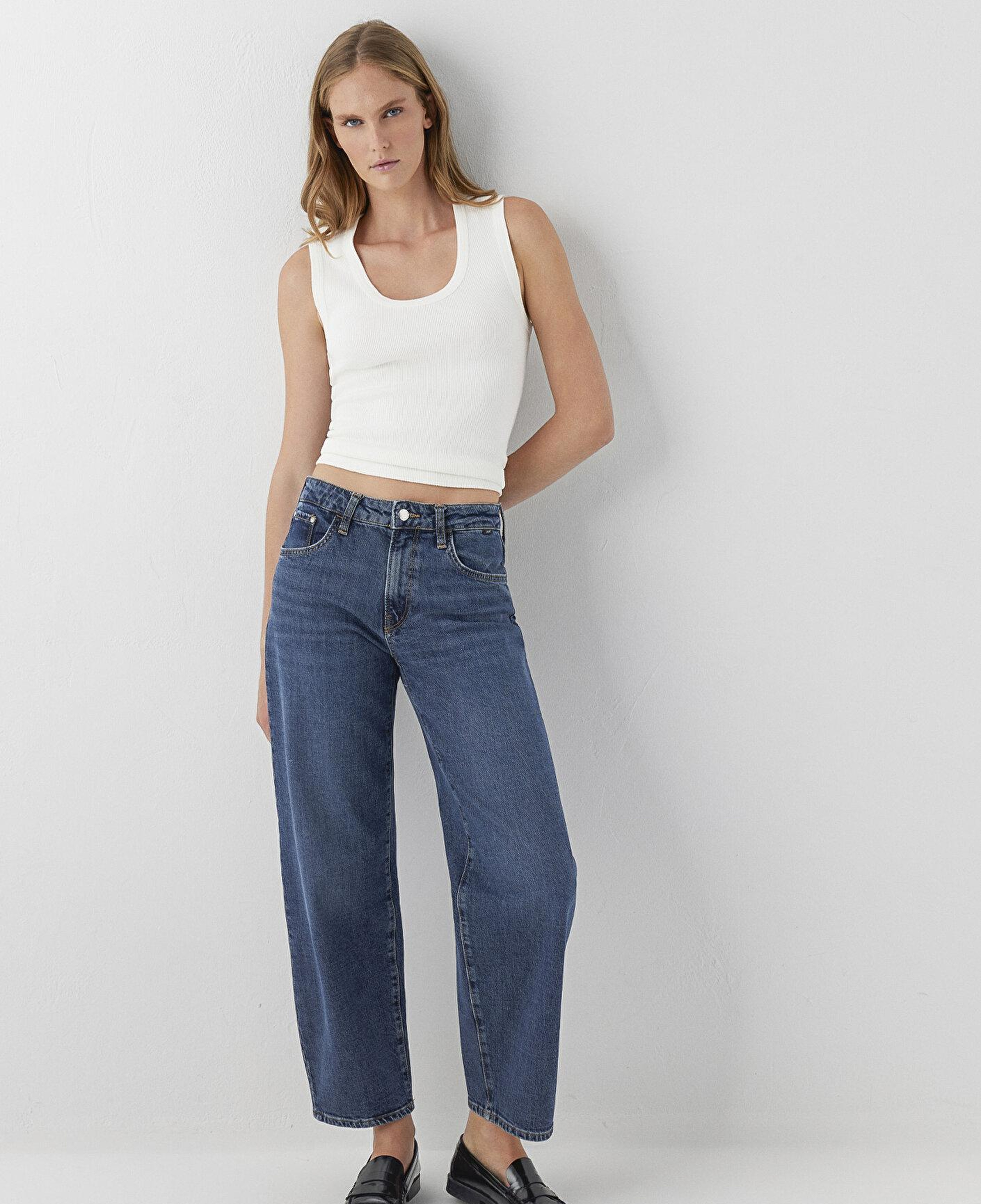 Mavi Leila Premium Blue Gölgeli Koyu Mavi Jean Pantolon 1010600-A6543