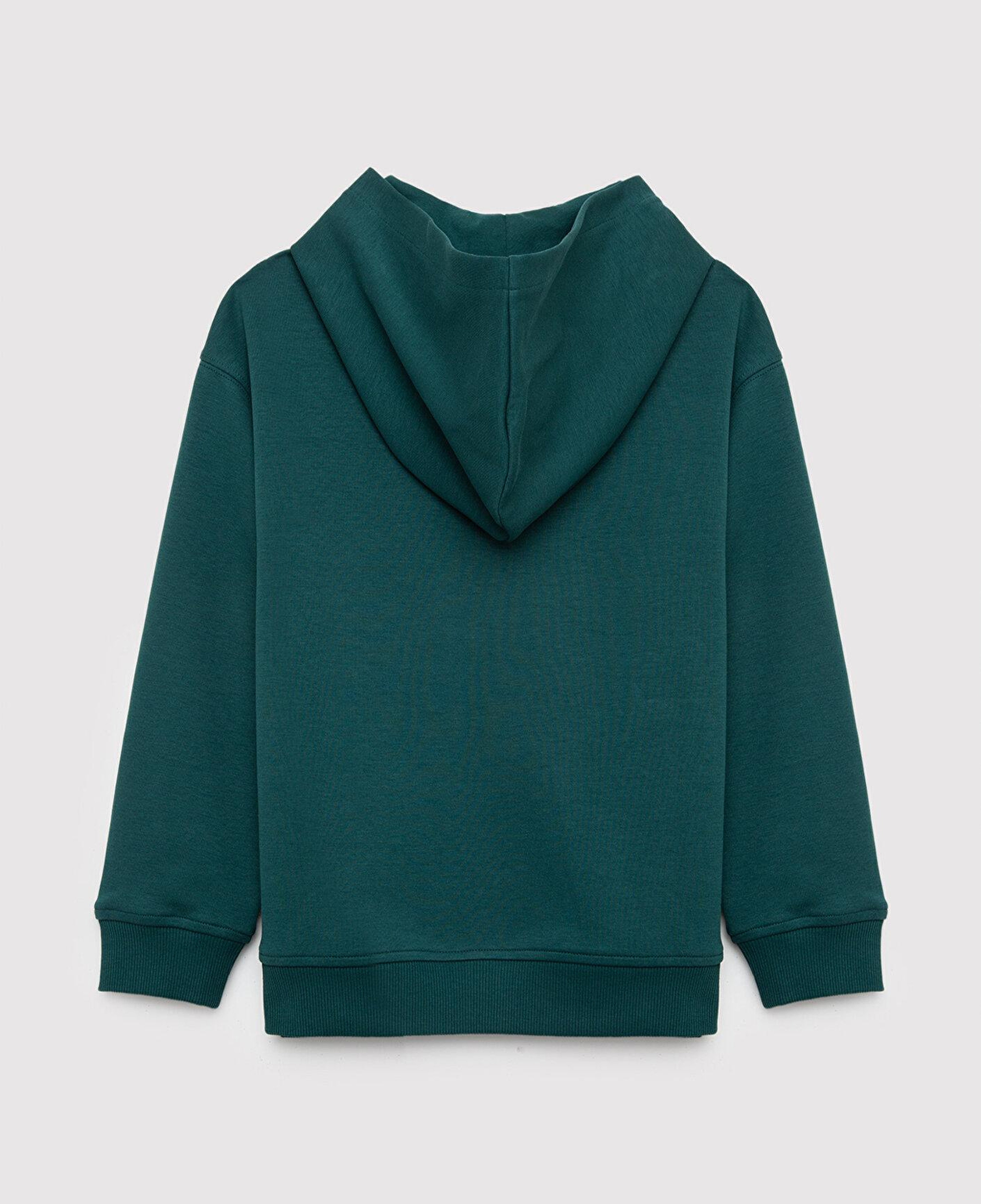 Mavi Kapüşonlu Yeşil Sweatshirt 6S10183-71932
