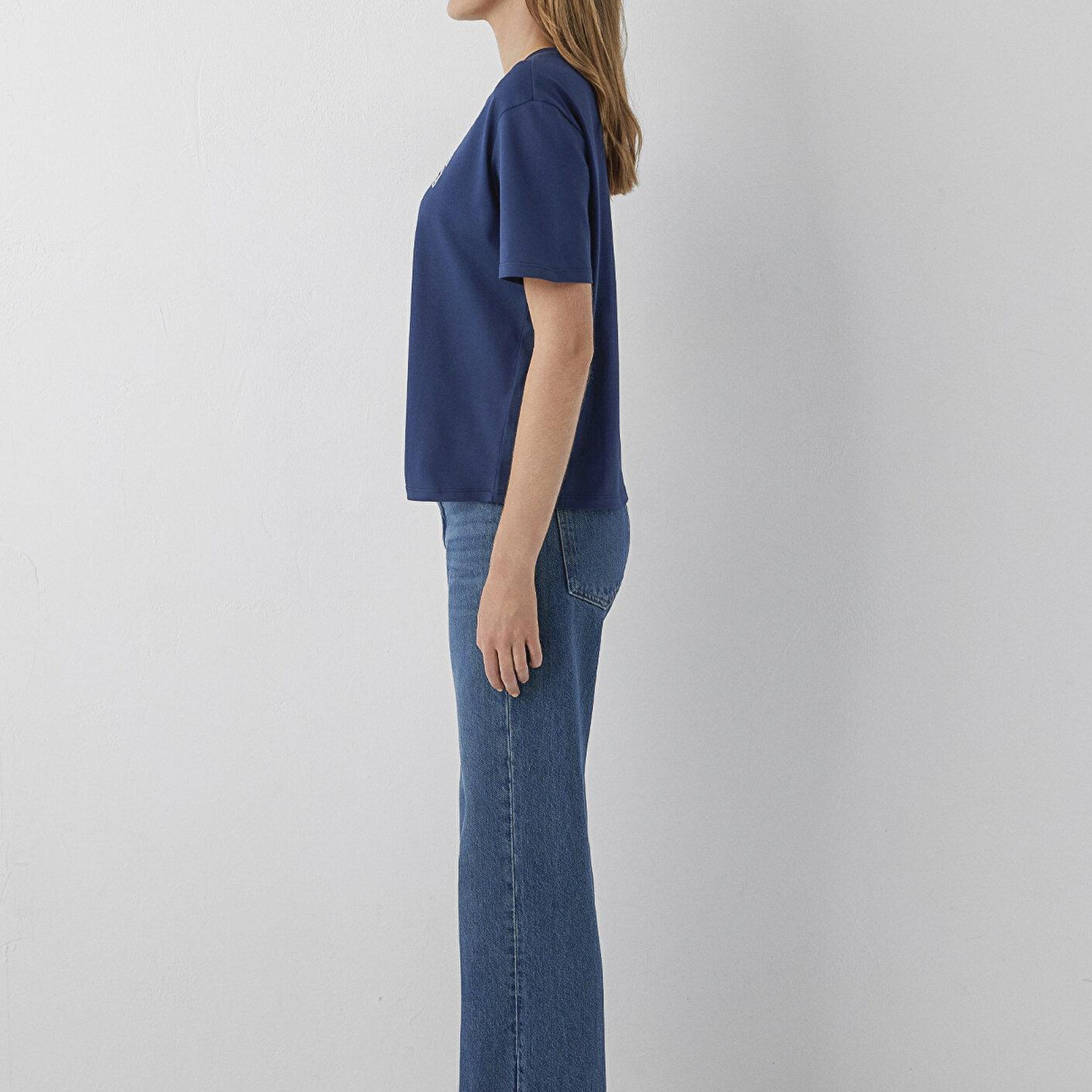 Mavi Mavi Jeans Baskılı Lacivert Tişört Regular Fit / Normal Kesim 1614381-70488