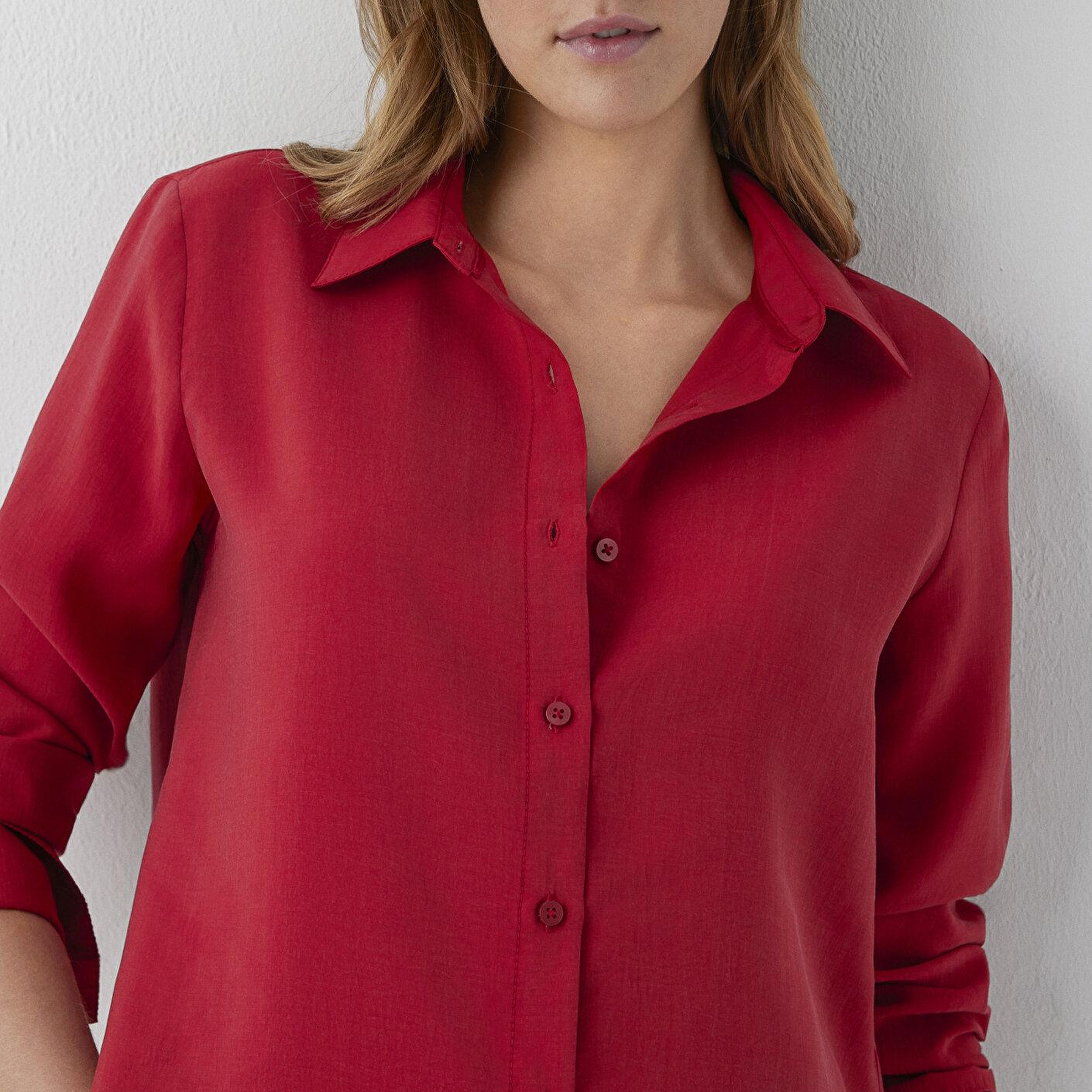 Mavi Kırmızı Gömlek Regular Fit / Normal Kesim 1220389-70464