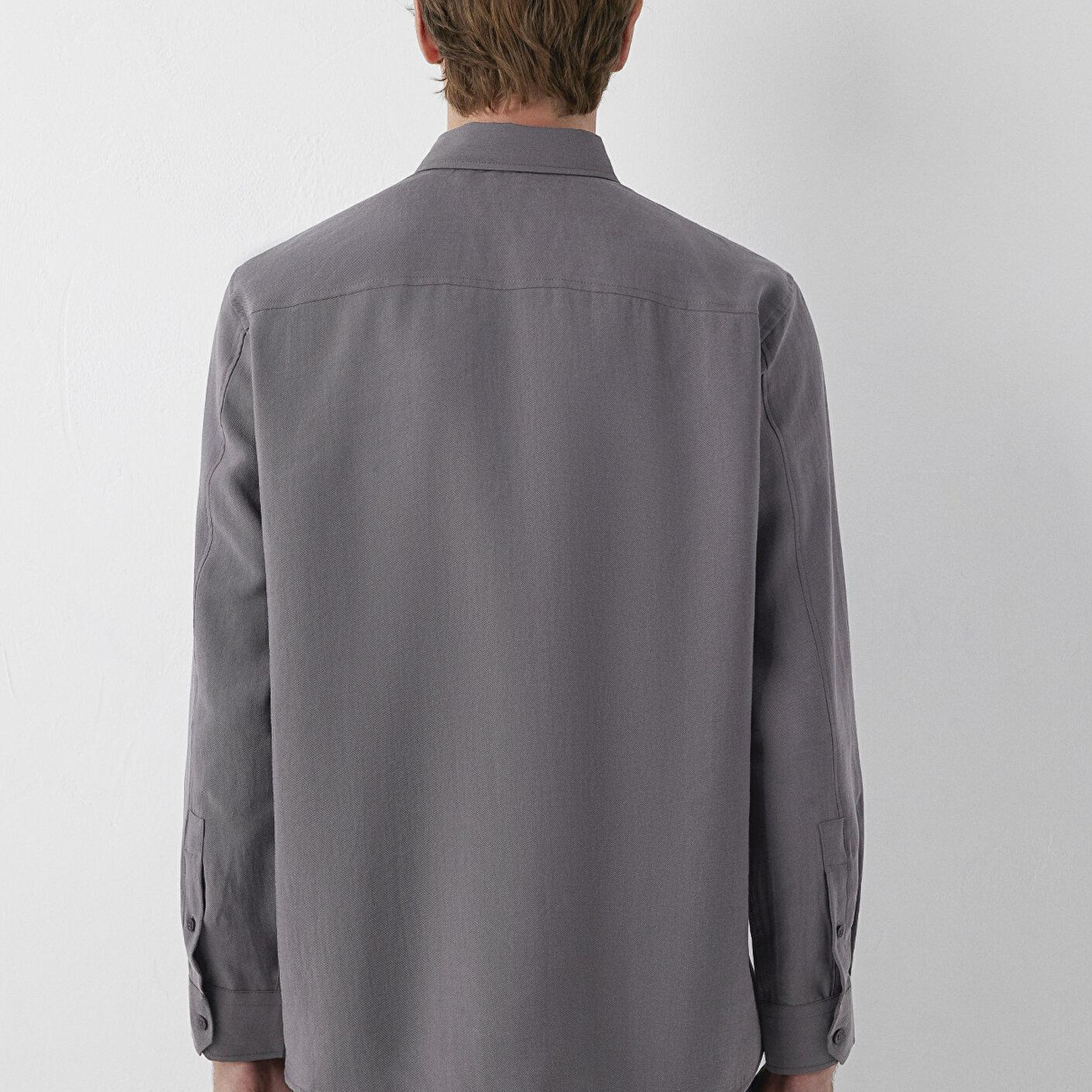 Mavi (Tencel™) Lyocell Karışımlı Gri Gömlek Regular Fit / Normal Kesim 0220433-80020