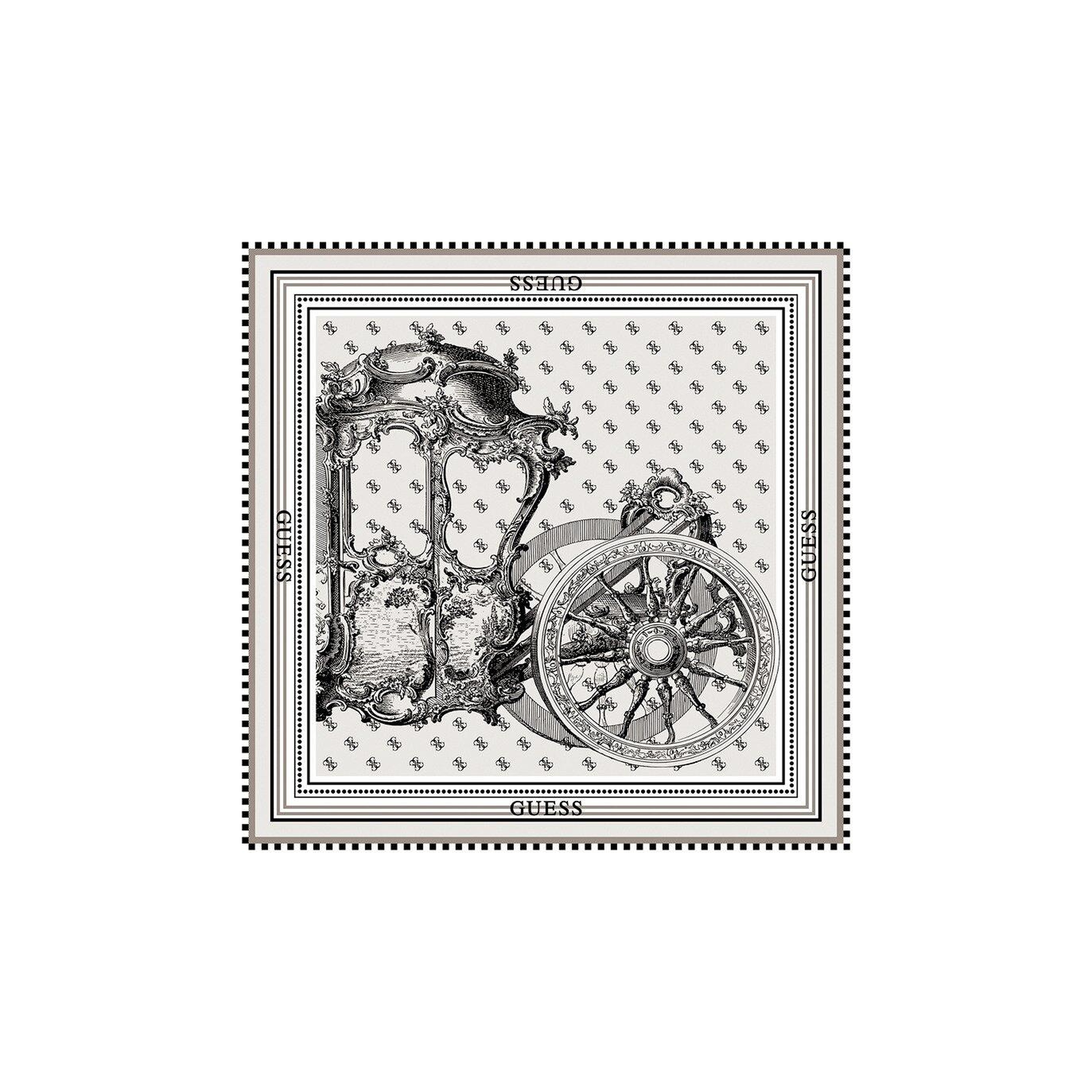 Desenli Çok Renkli İpek 140X140 Eşarp