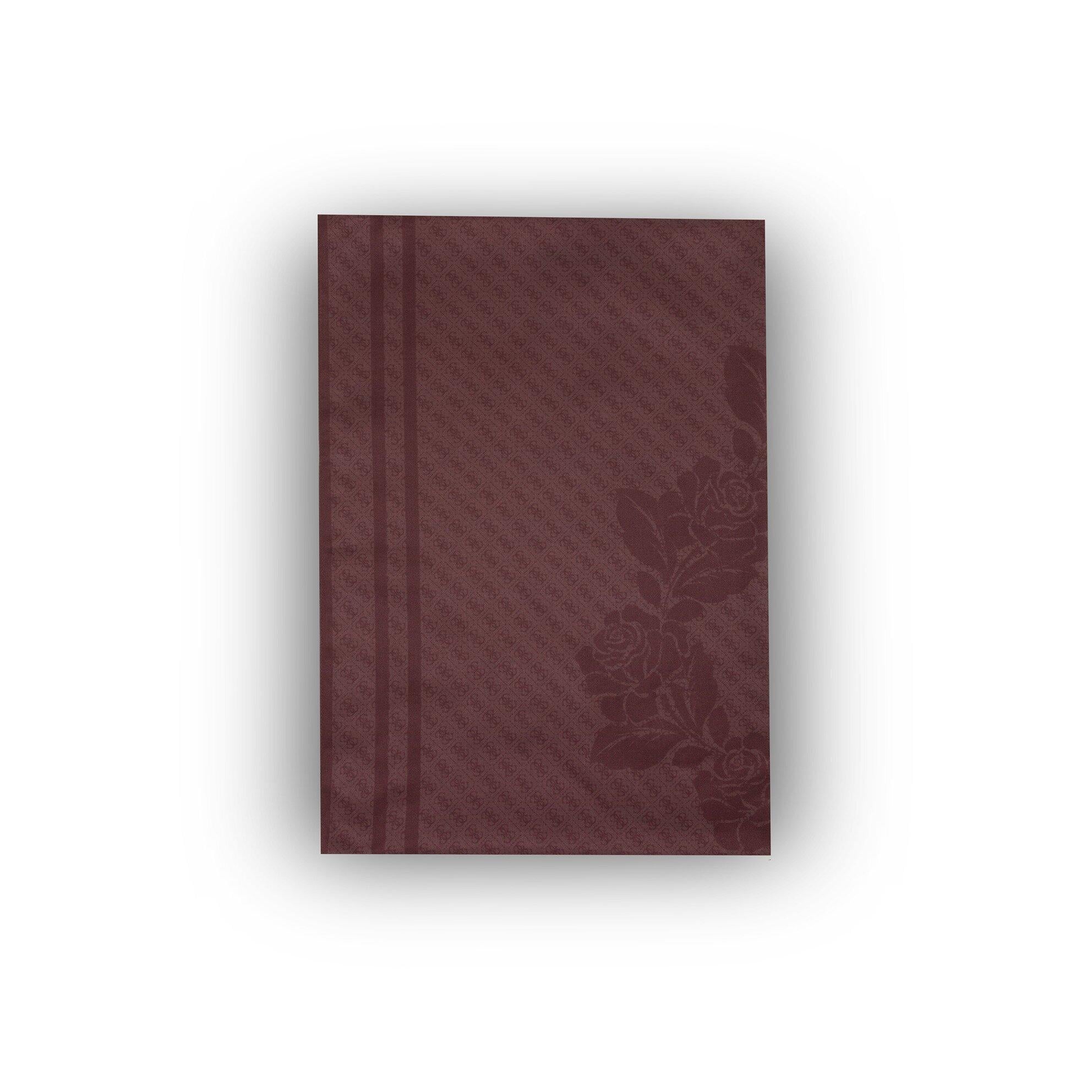Gül Desenli Bordo İpek Pamuk 70X200 Şal