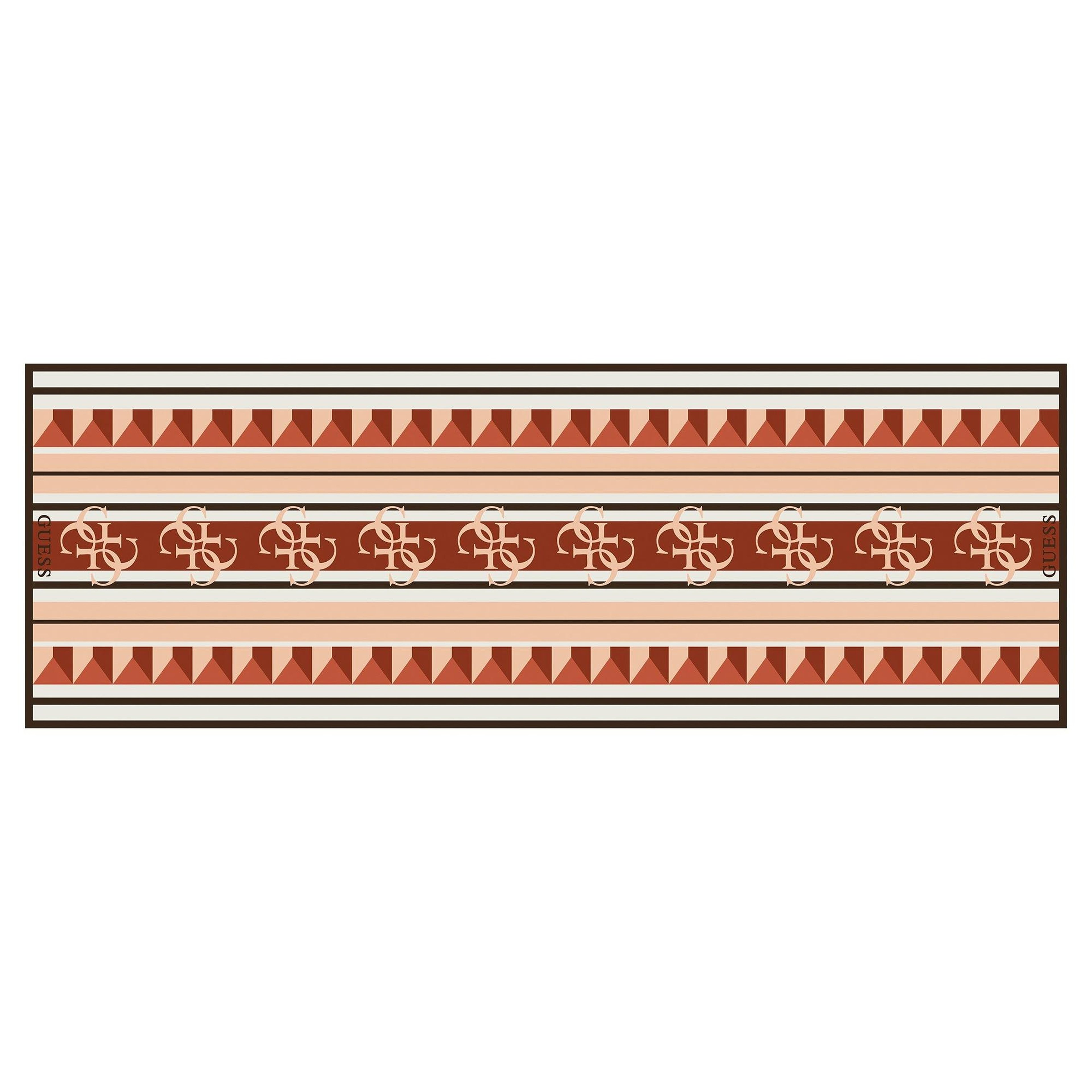 4G Logo Turuncu İpek 70X200 Şal