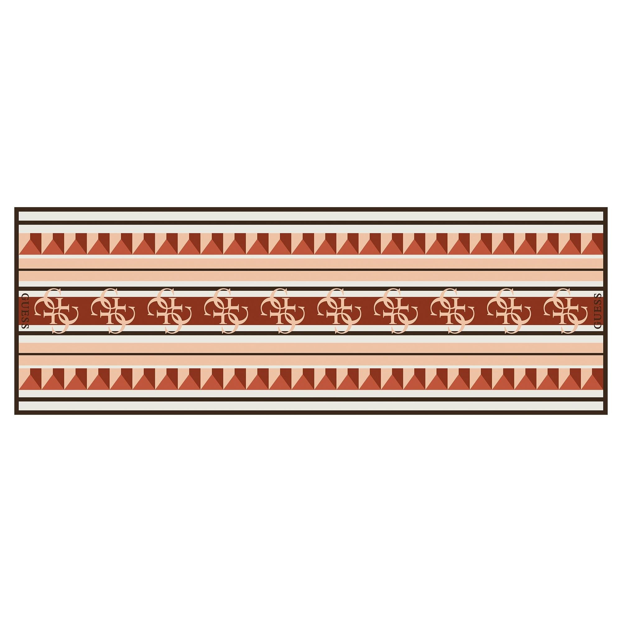 4G Logo Turuncu İpek 70X200 Şal