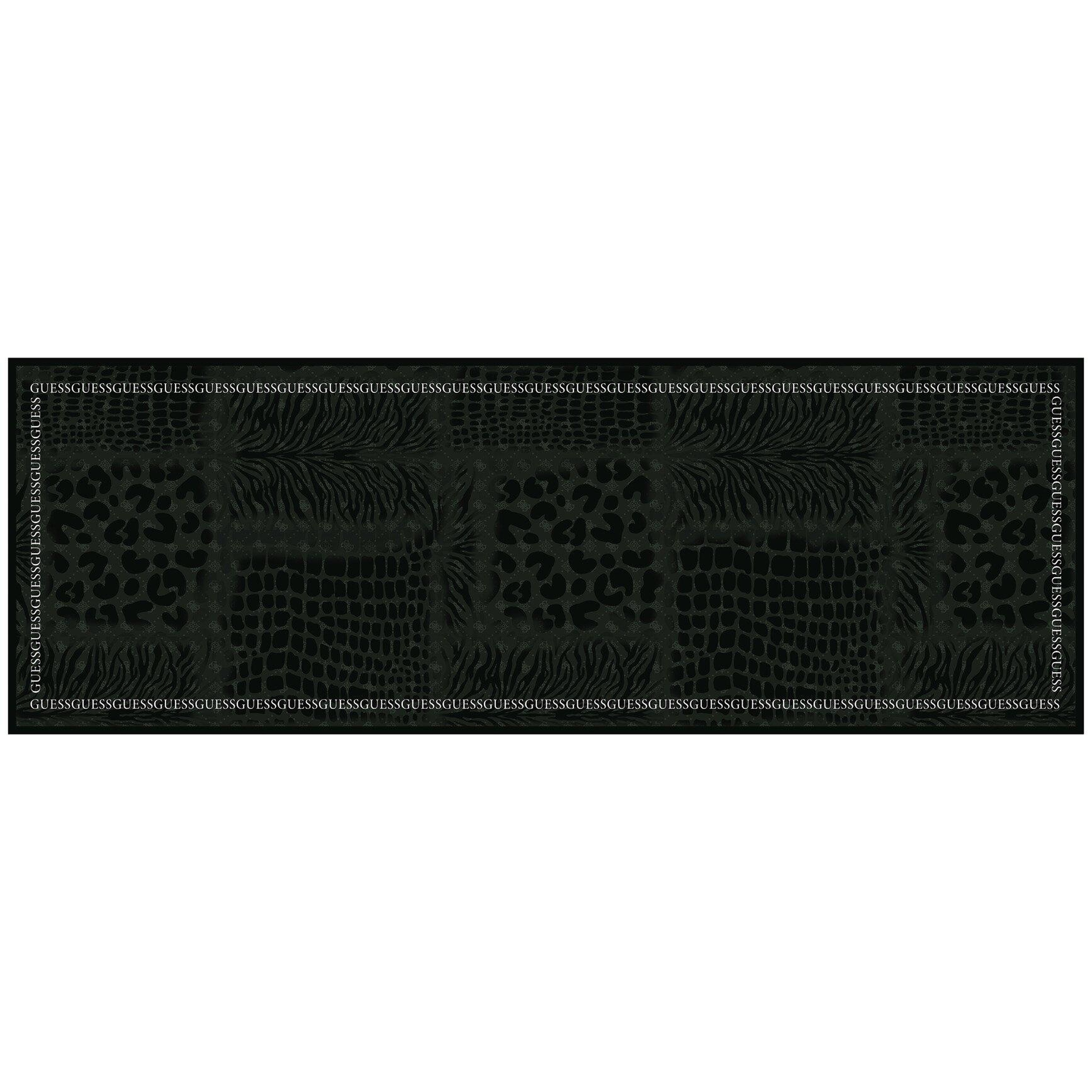 Leopar Desenli Haki İpek 70X200 Şal