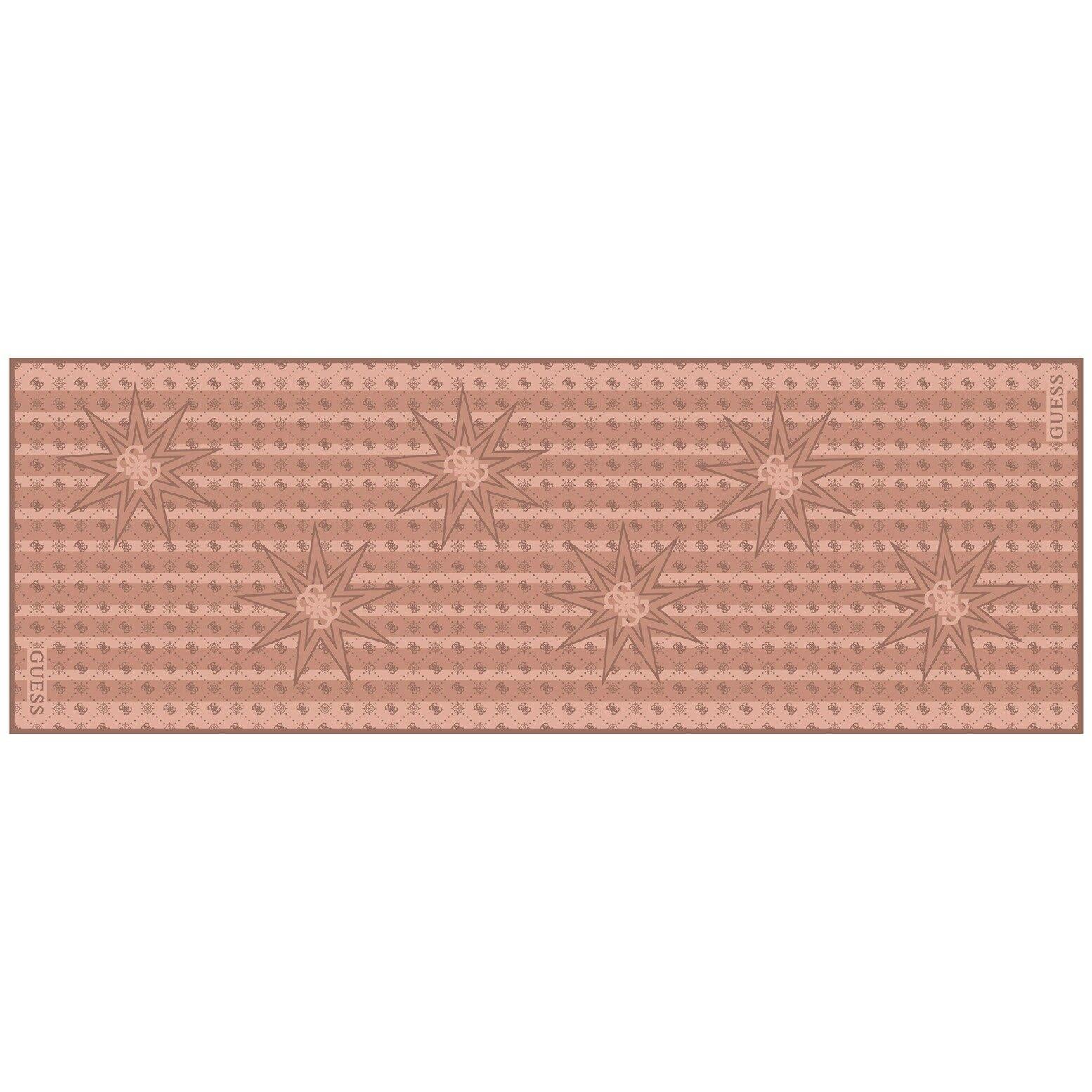 Monogram Pembe İpek Pamuk 70X200 Şal