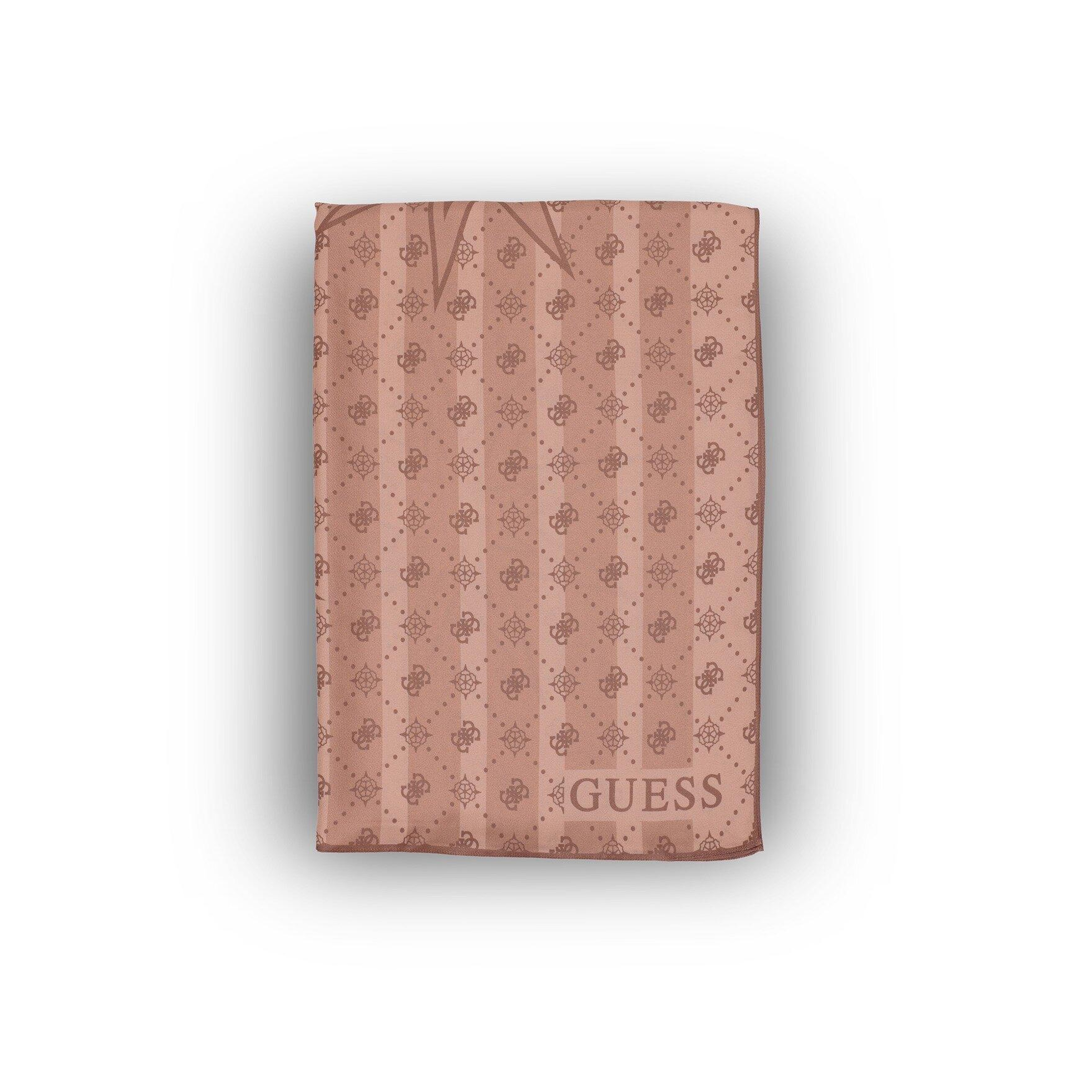 Monogram Pembe İpek Pamuk 70X200 Şal