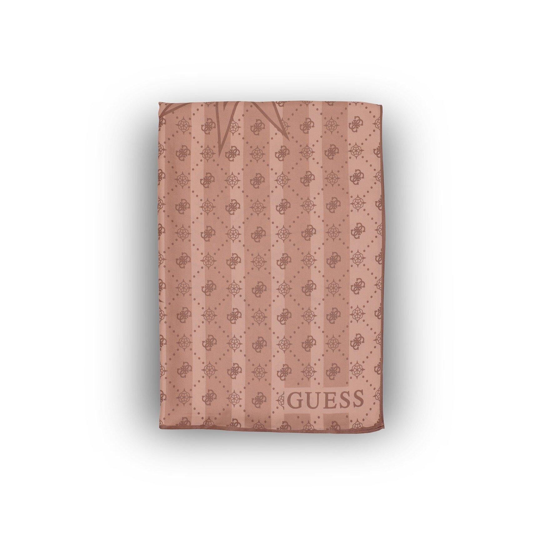 Monogram Pembe İpek Pamuk 70X200 Şal