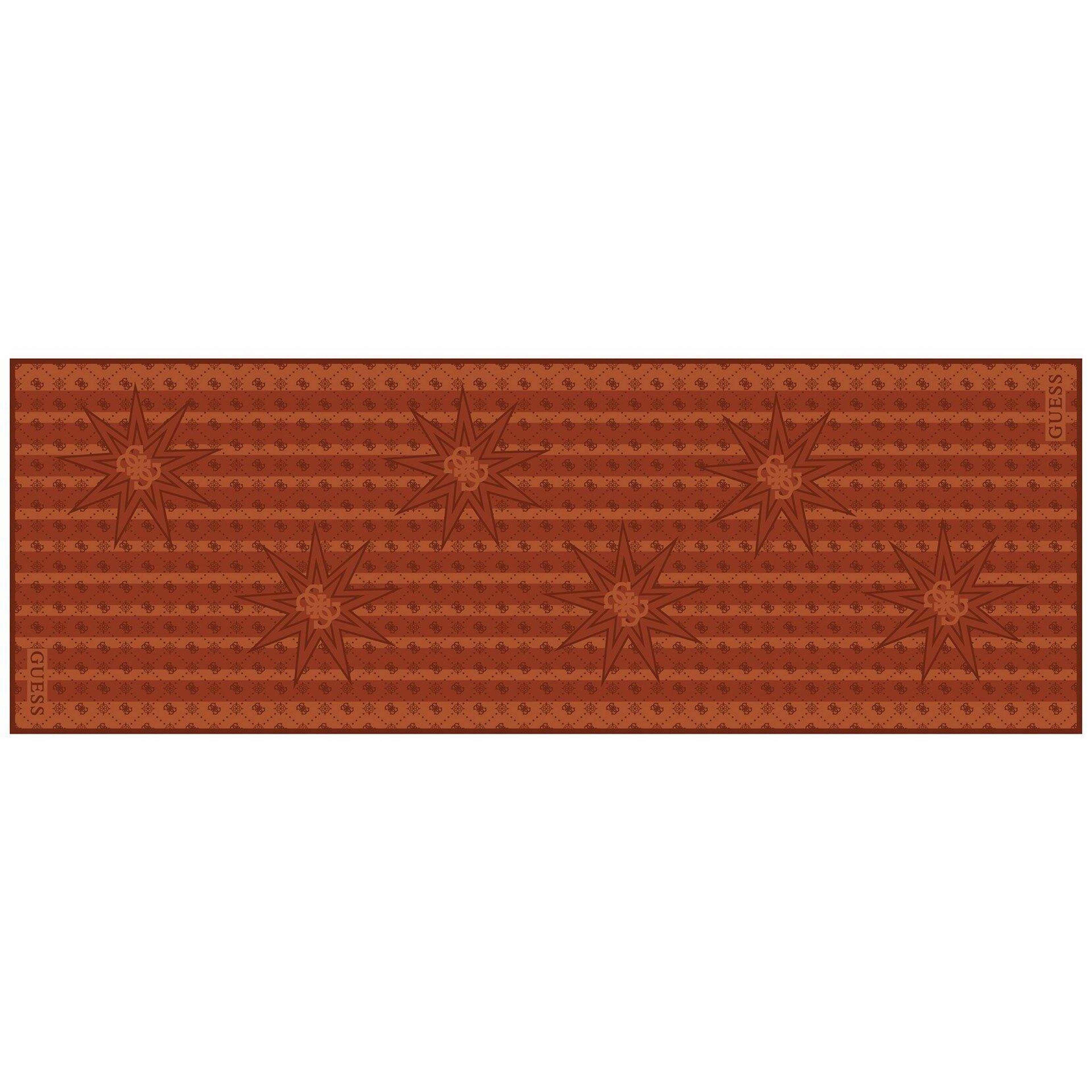 Monogram Turuncu İpek Pamuk 70X200 Şal
