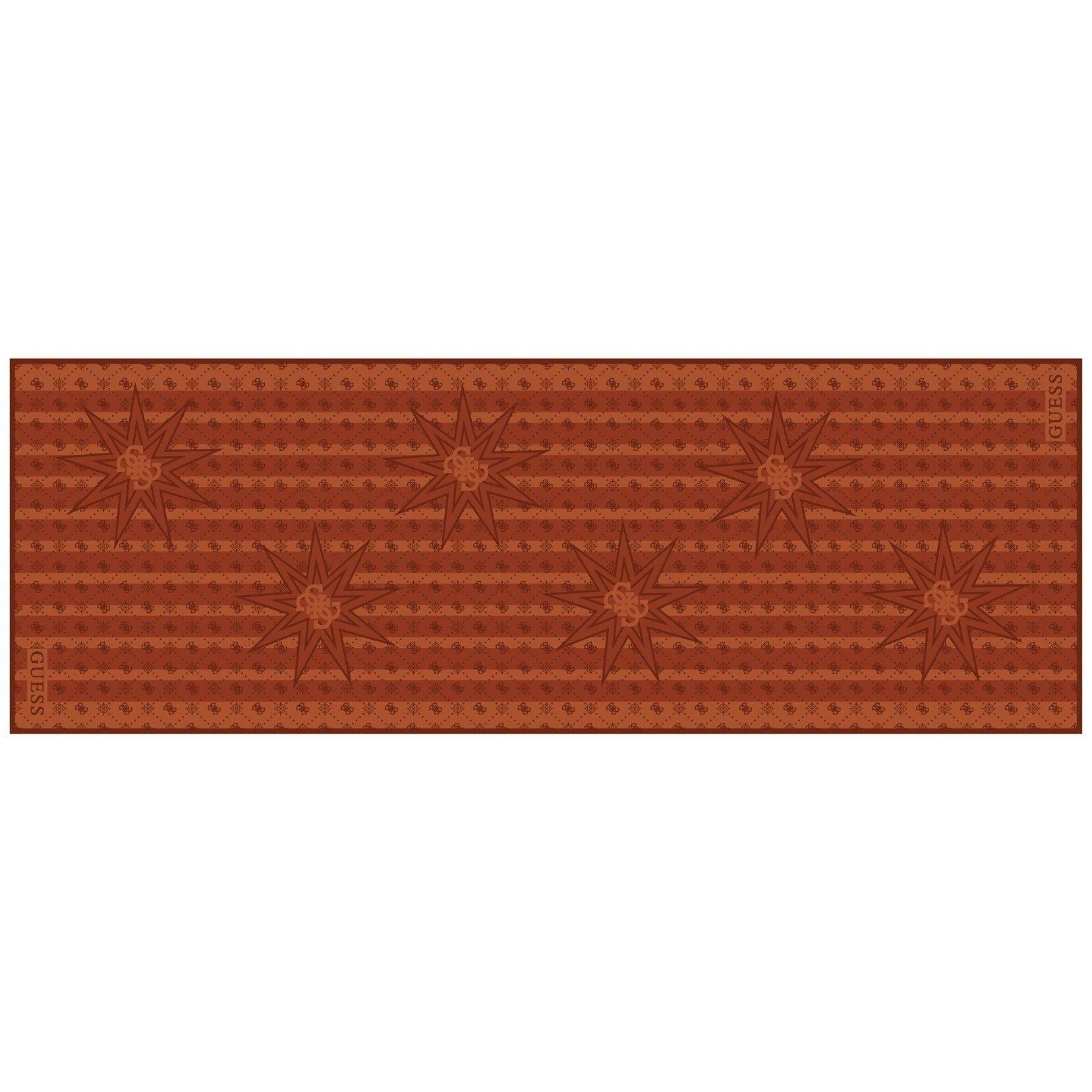 Monogram Turuncu İpek Pamuk 70X200 Şal