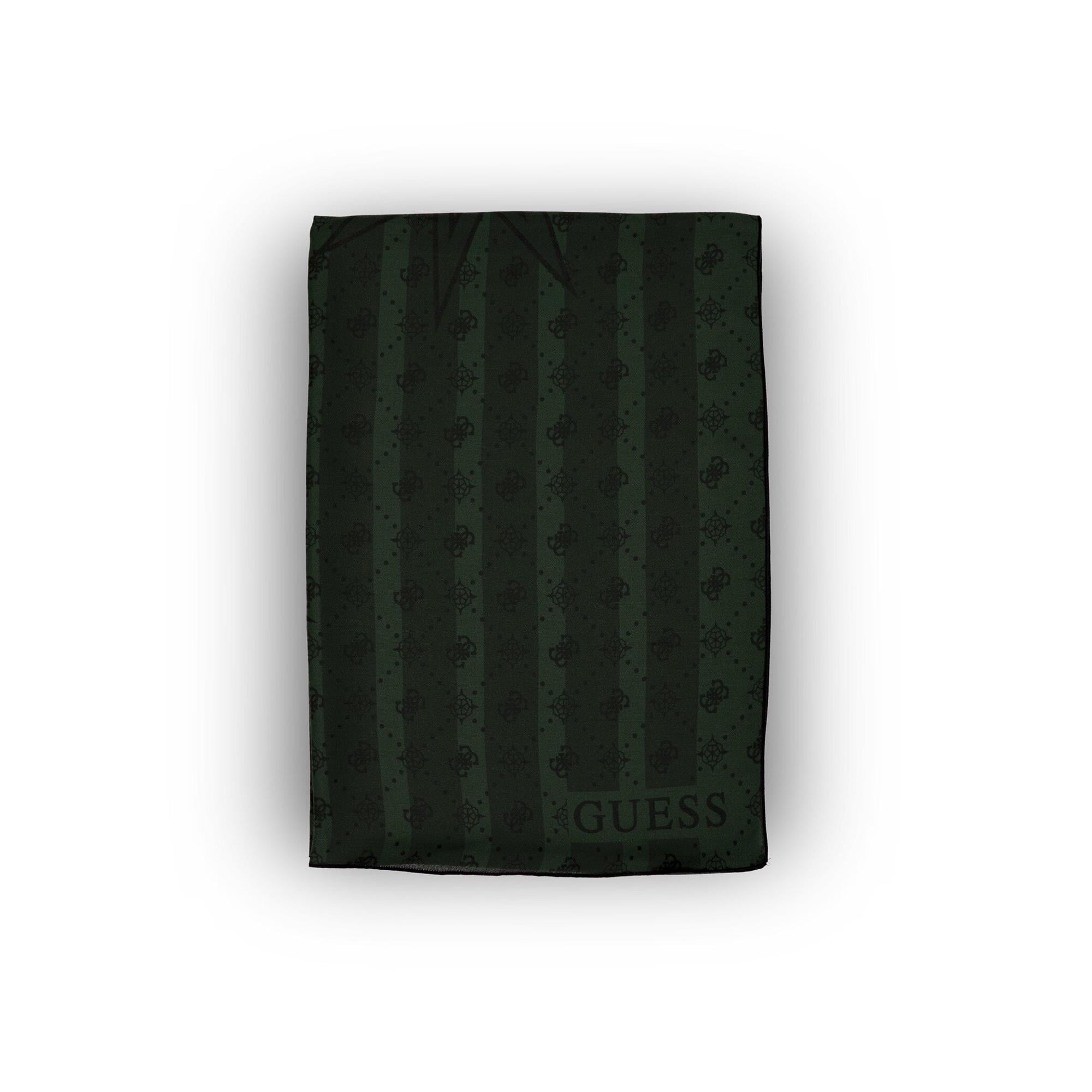 Monogram Haki İpek Pamuk 70X200 Şal