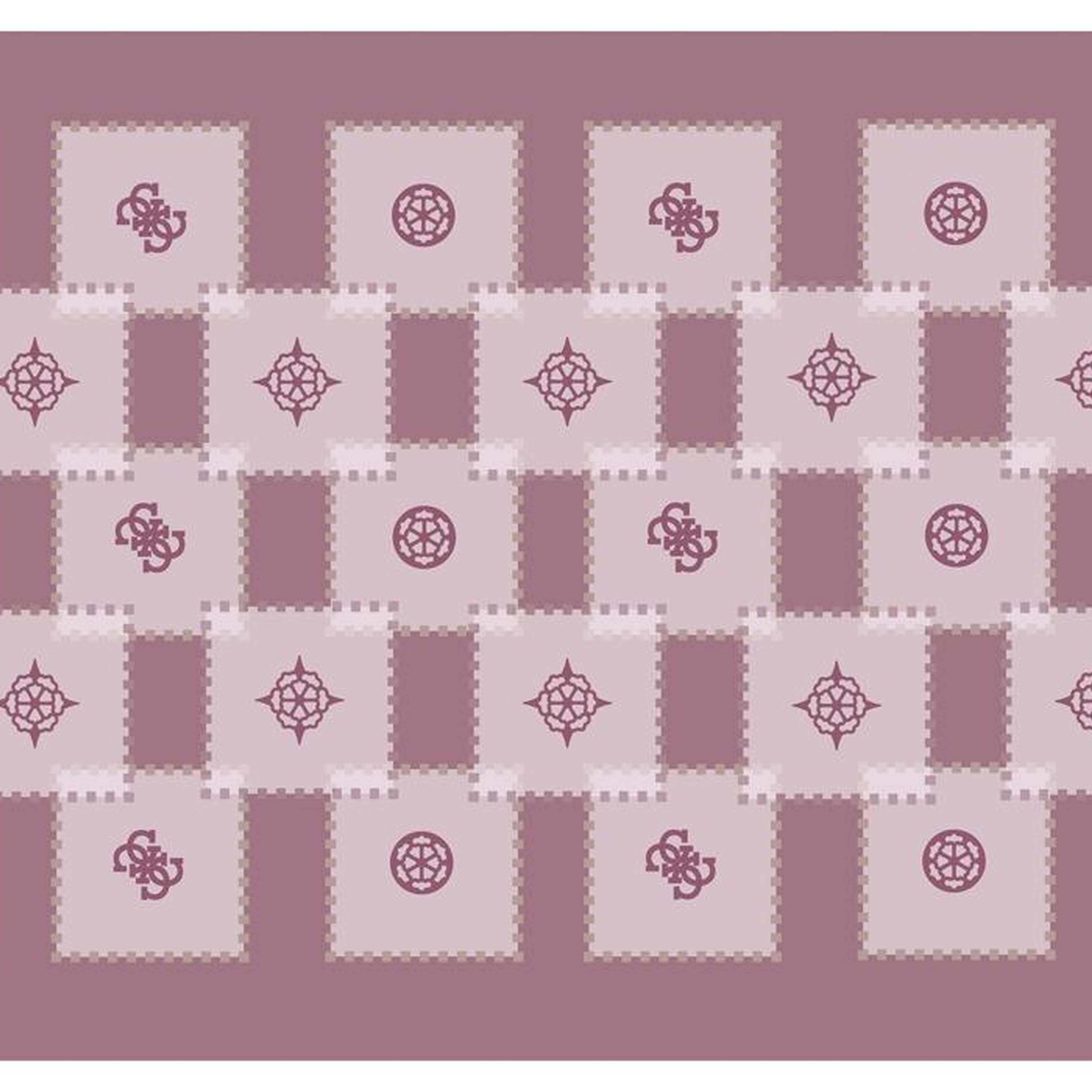 Monogram Gül Kurusu Pamuk İpek 70X200 Şal