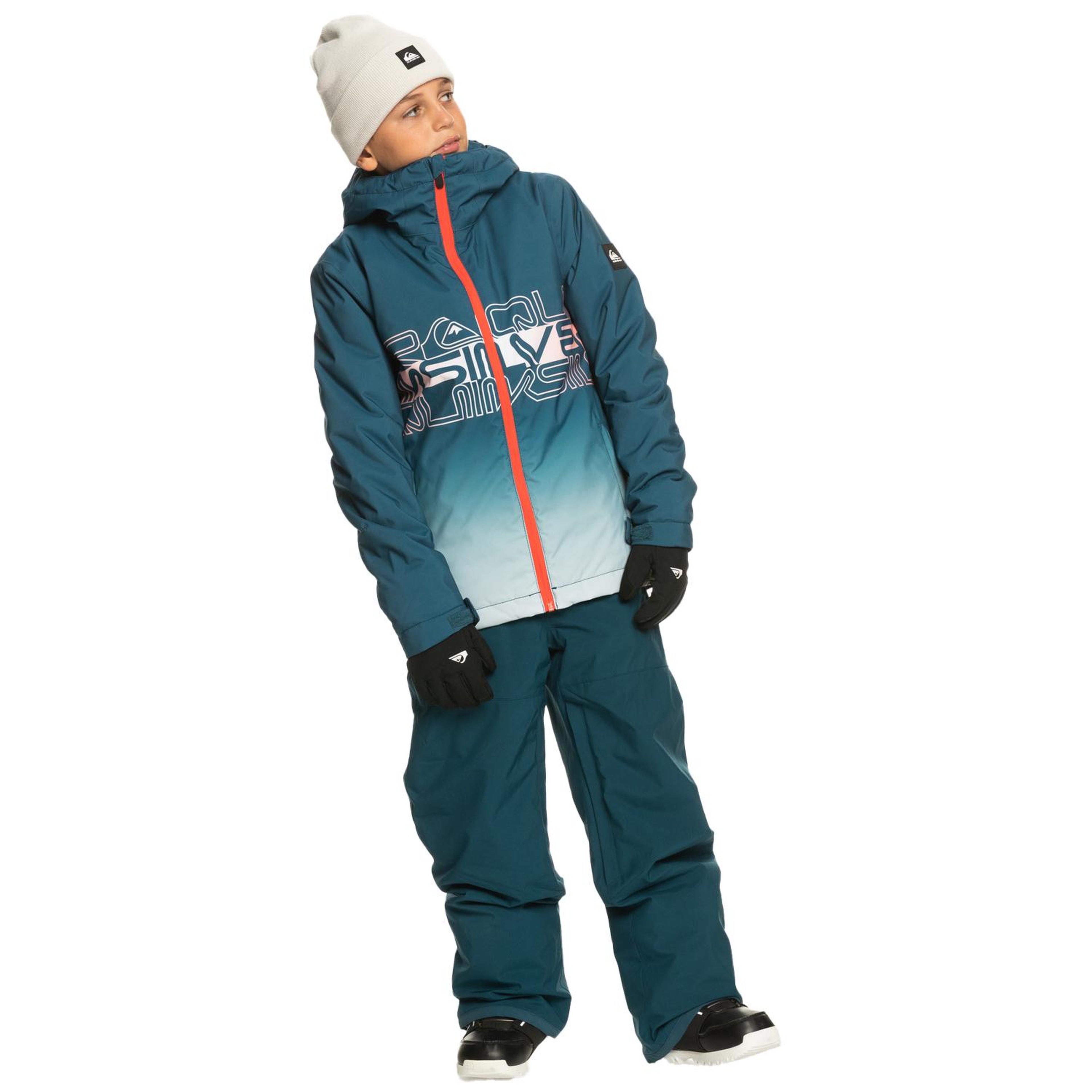 Quiksilver Mission Engineered Youth Erkek Çocuk Mavi Snowboard Ceketi