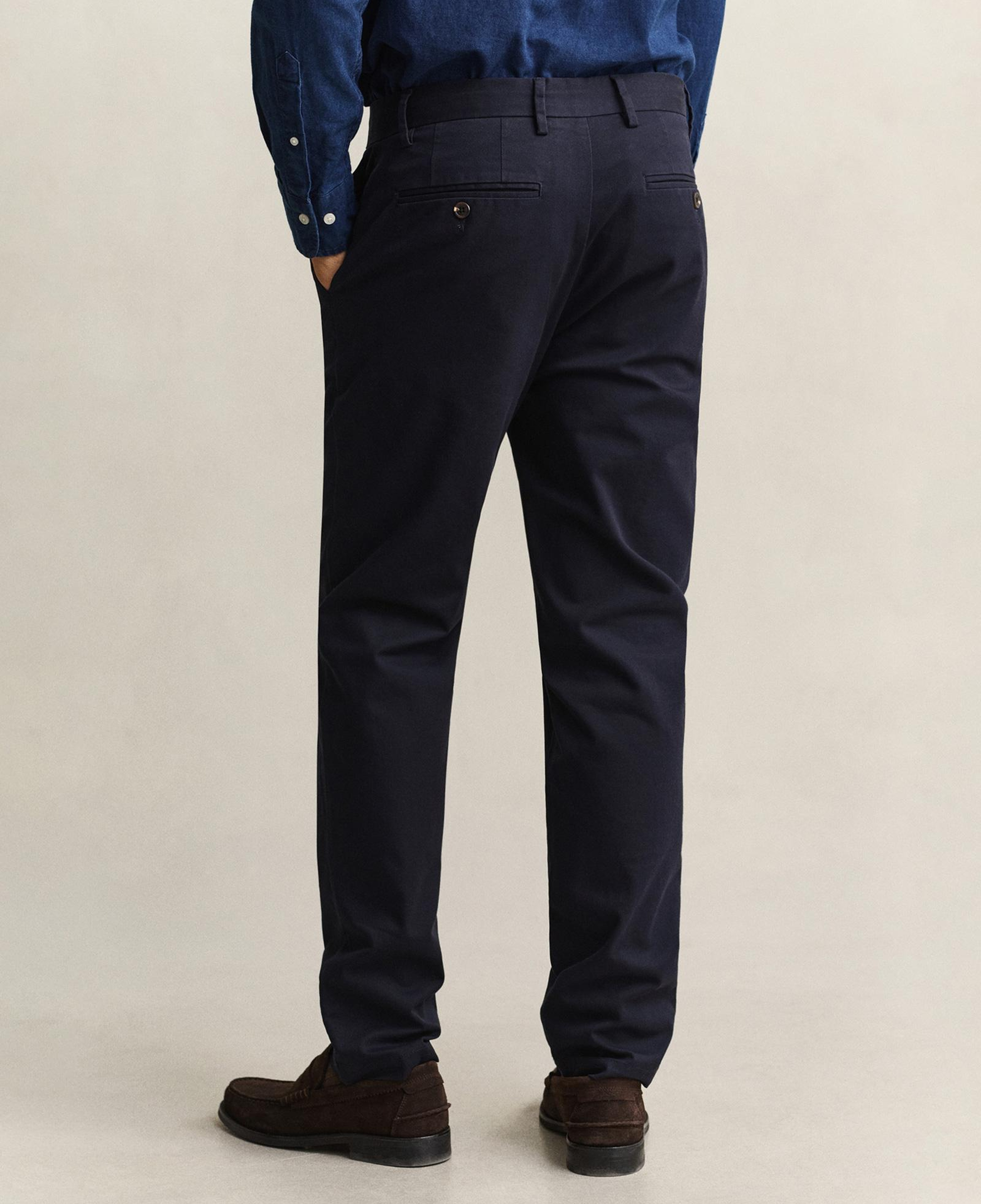 GANT Erkek Lacivert Slim Fit Chino Pantolon