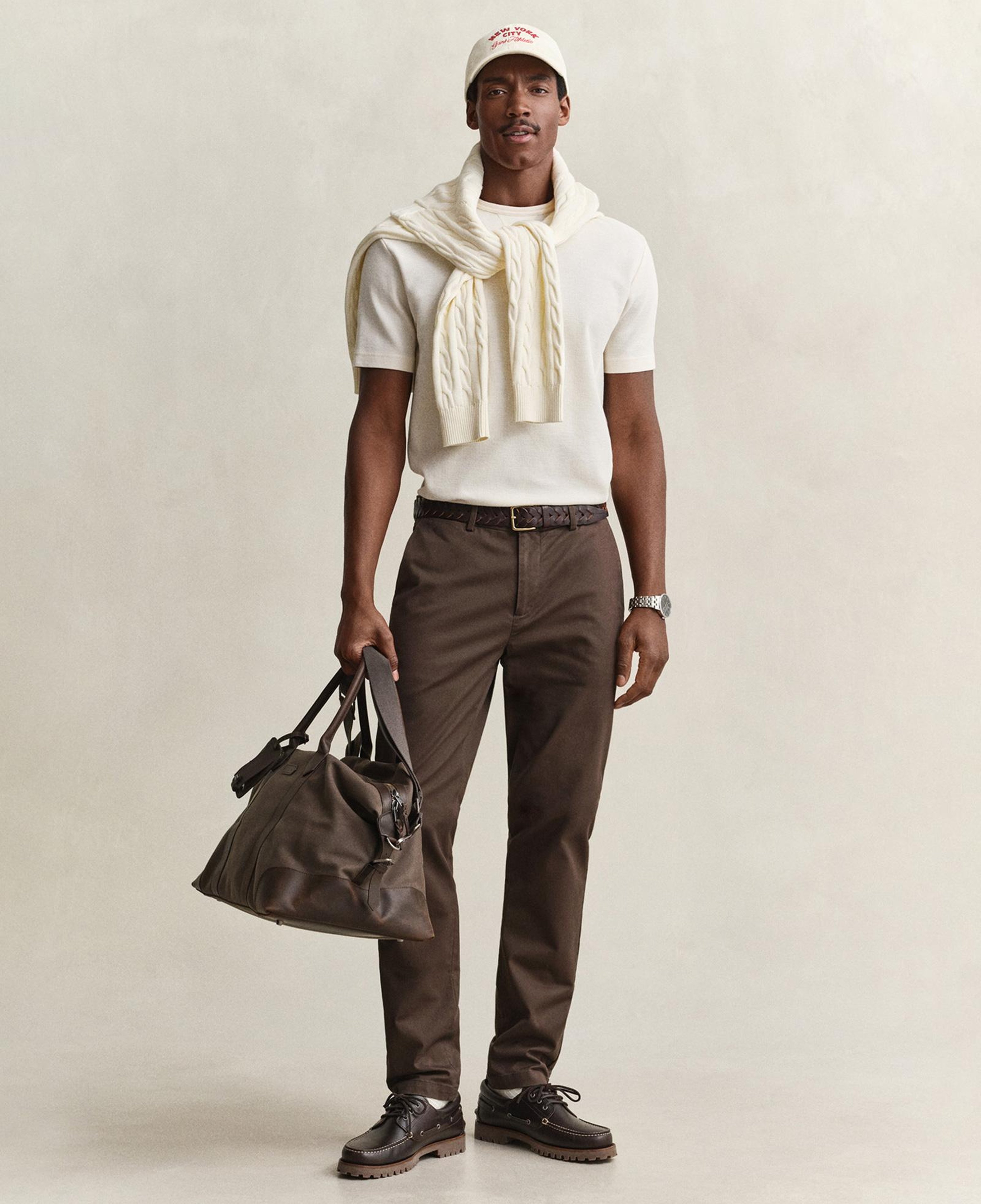 GANT Erkek Kahverengi Slim Fit Chino Pantolon