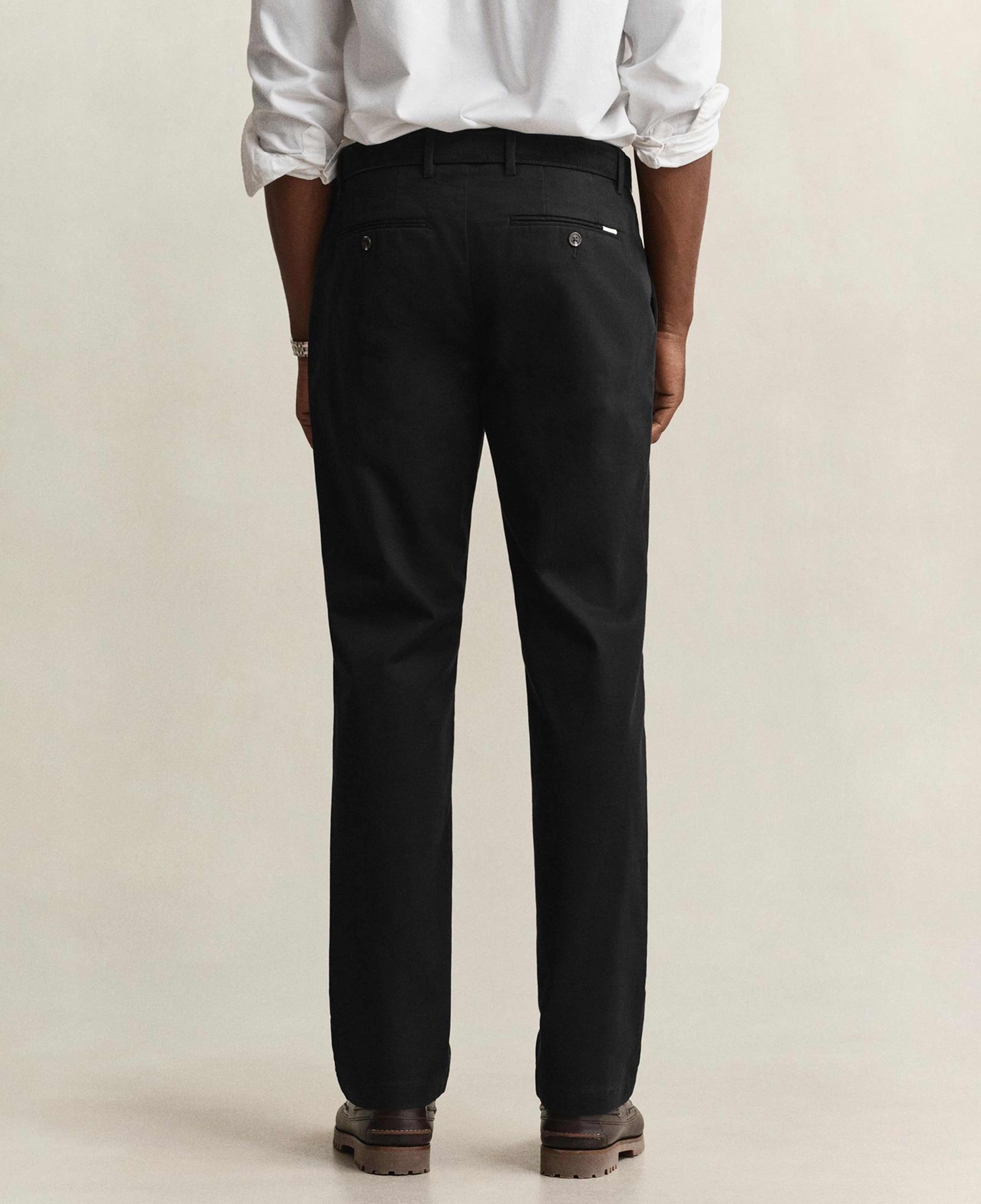 GANT Erkek Siyah Regular Fit Chino Pantolon