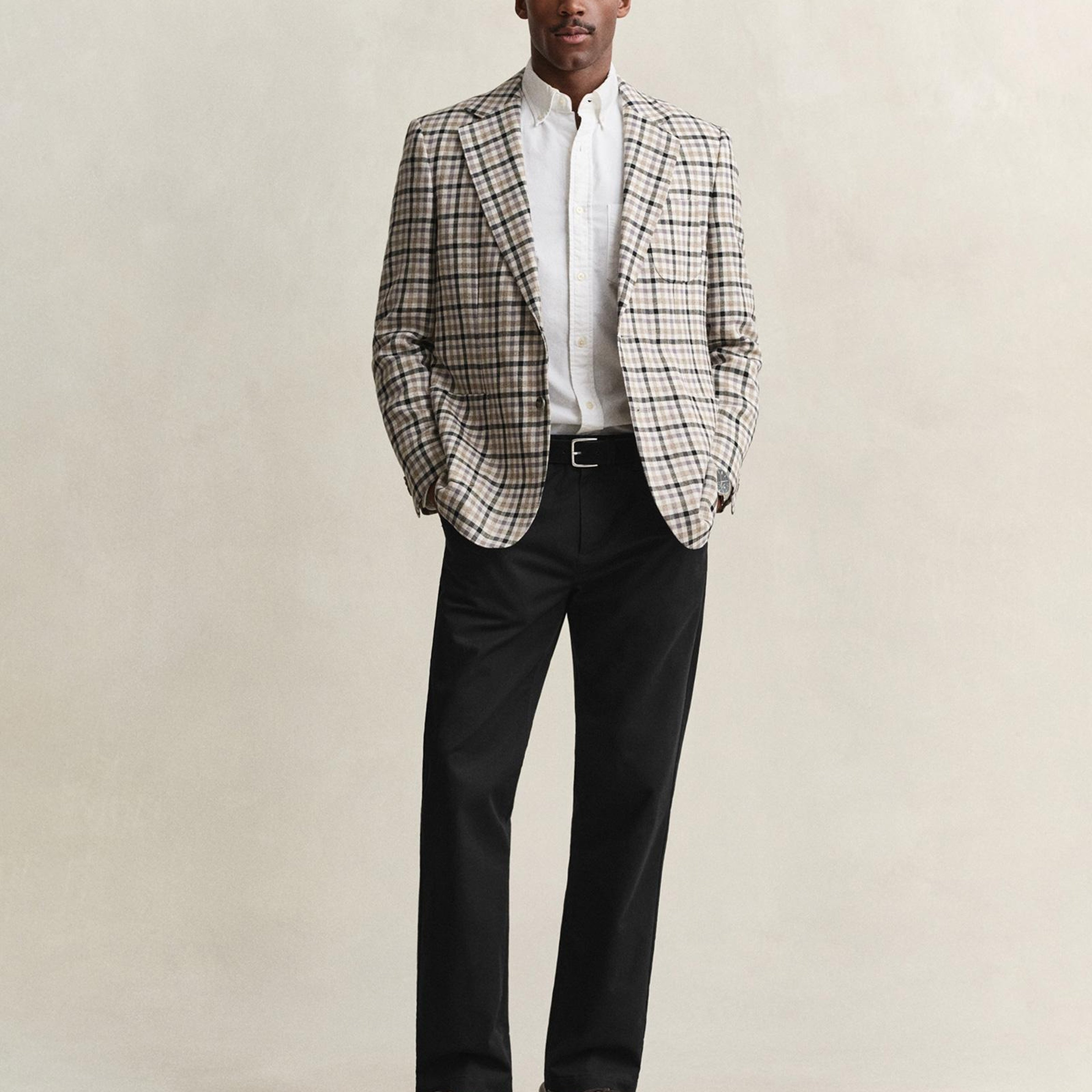 GANT Erkek Siyah Regular Fit Chino Pantolon