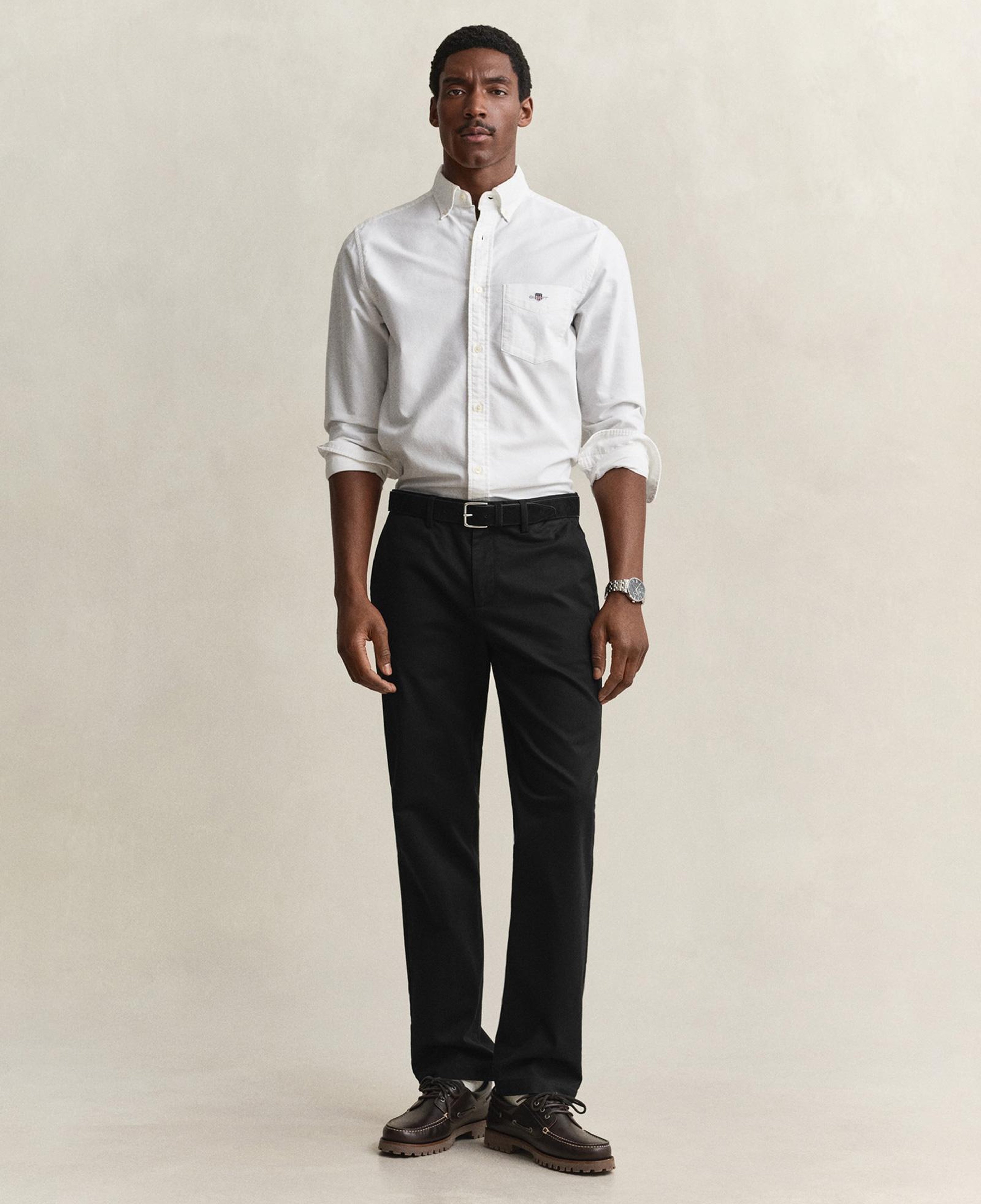 GANT Erkek Siyah Regular Fit Chino Pantolon