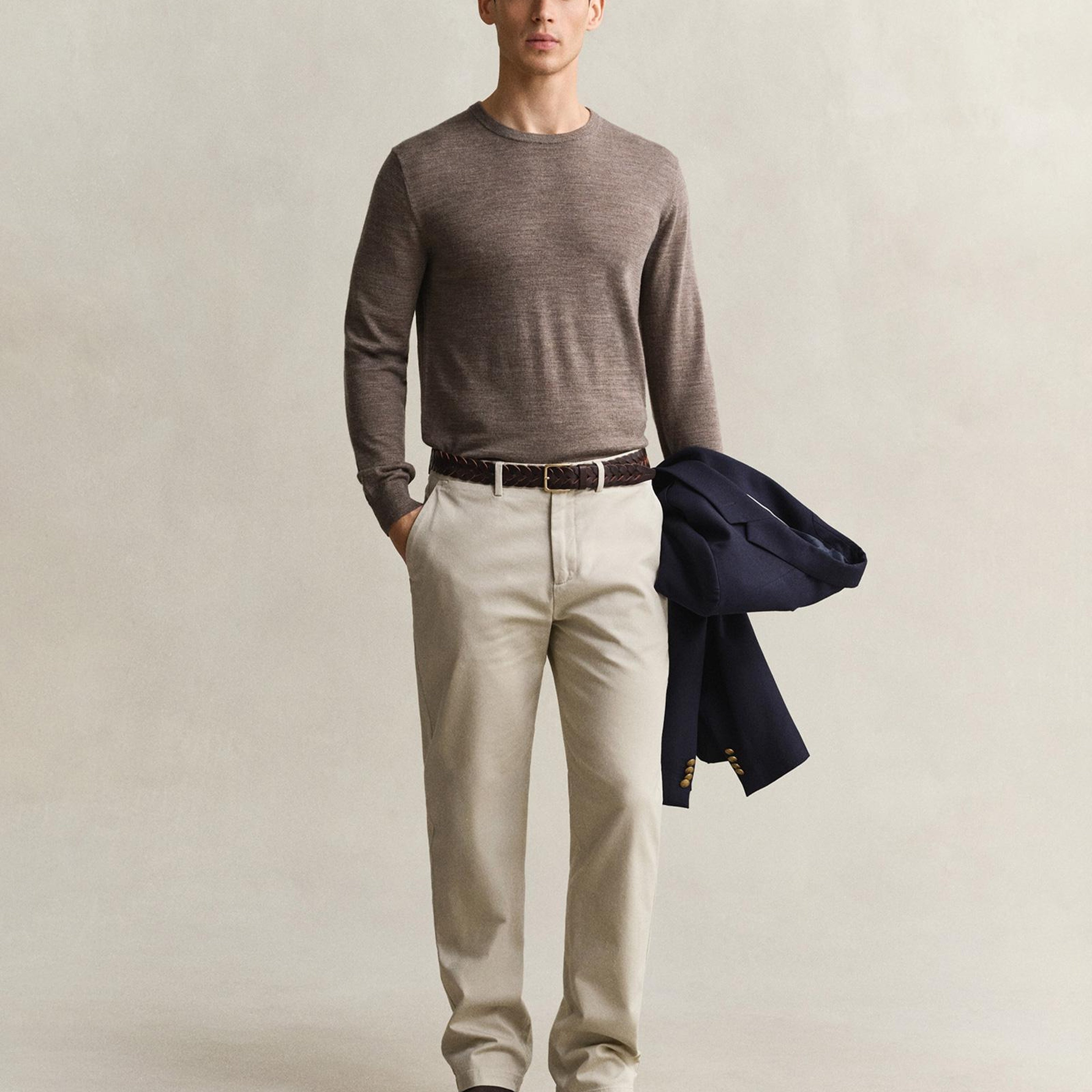 GANT Erkek Bej Regular Fit Chino Pantolon
