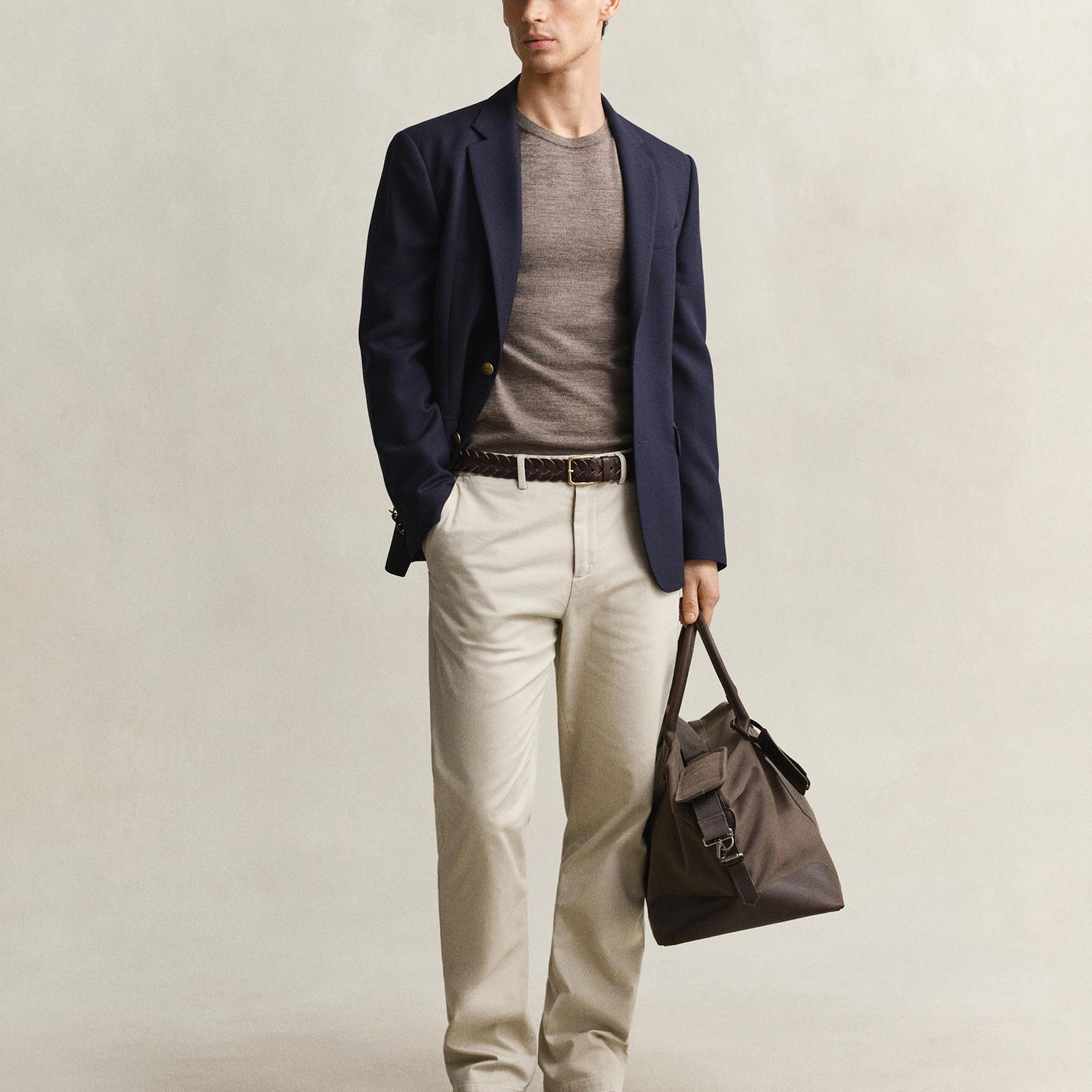 GANT Erkek Bej Regular Fit Chino Pantolon