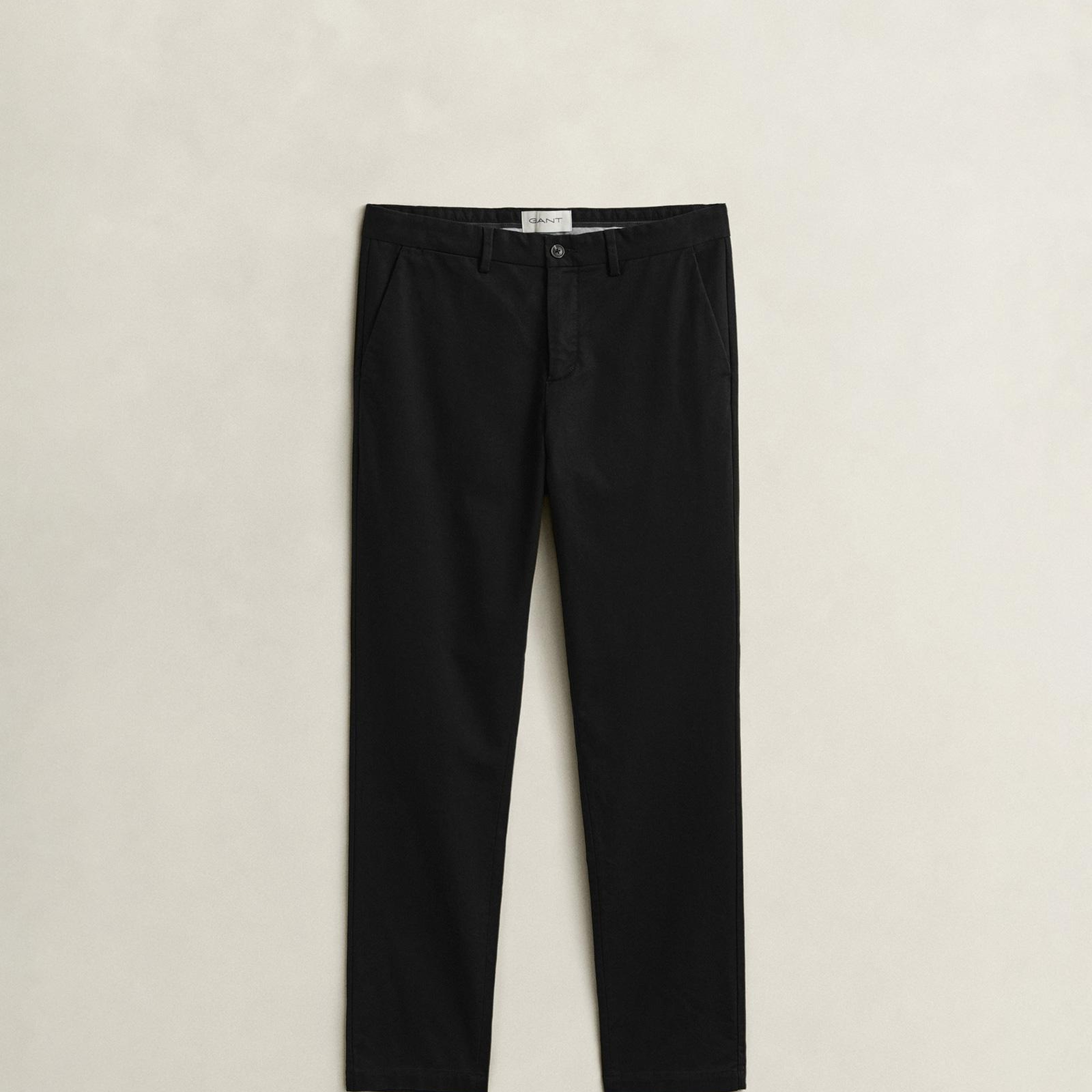 GANT Erkek Siyah Slim Fit Chino Pantolon