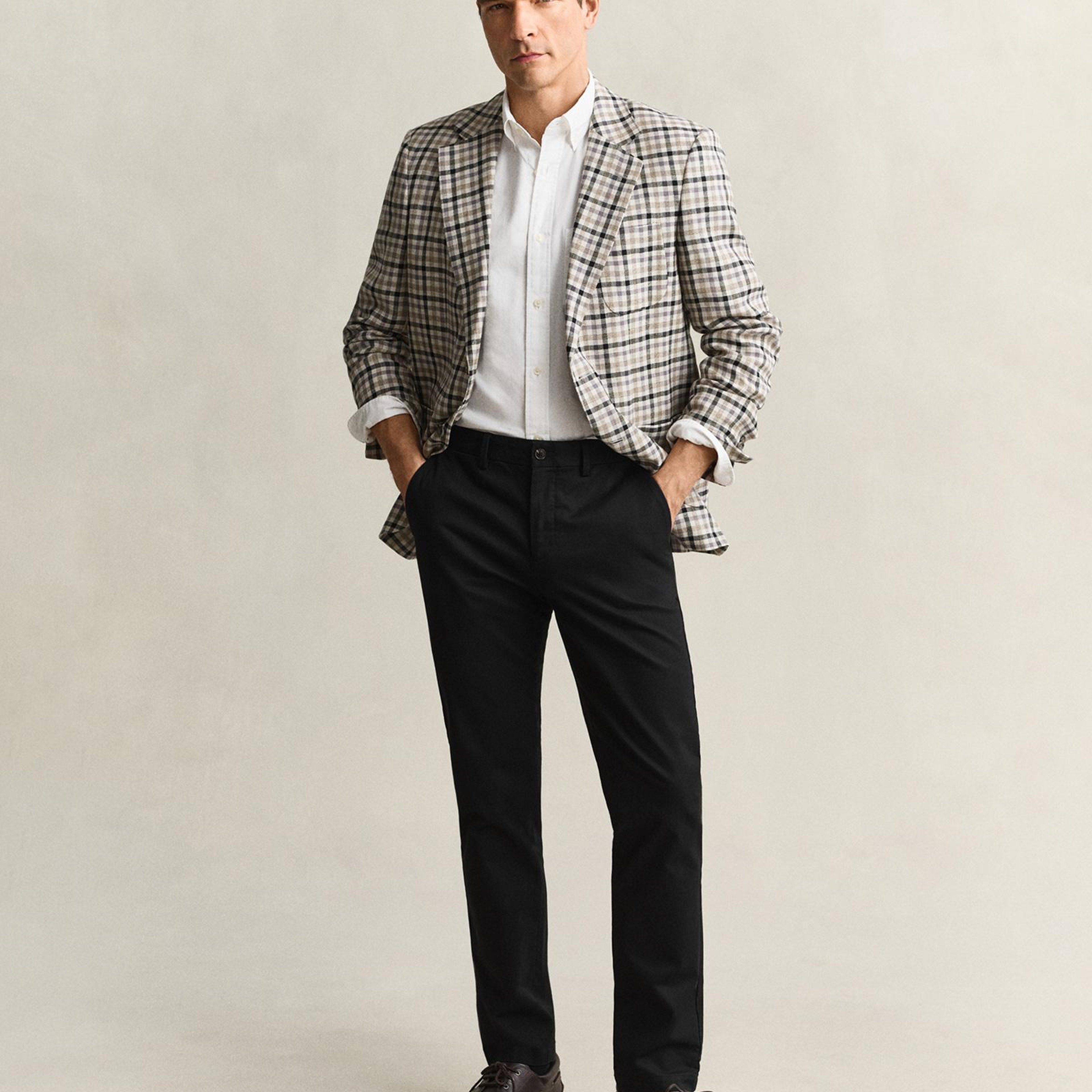 GANT Erkek Siyah Slim Fit Chino Pantolon