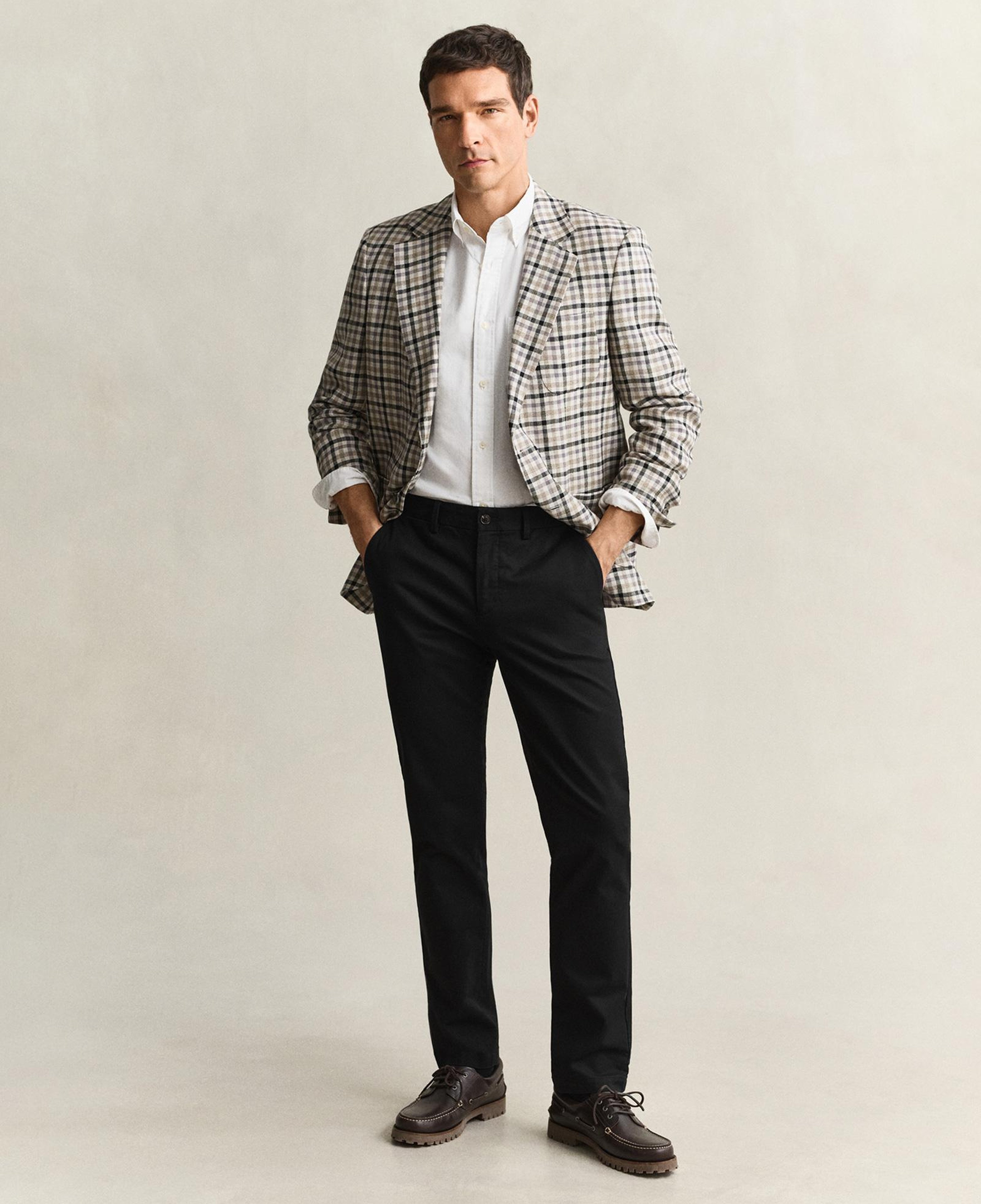 GANT Erkek Siyah Slim Fit Chino Pantolon