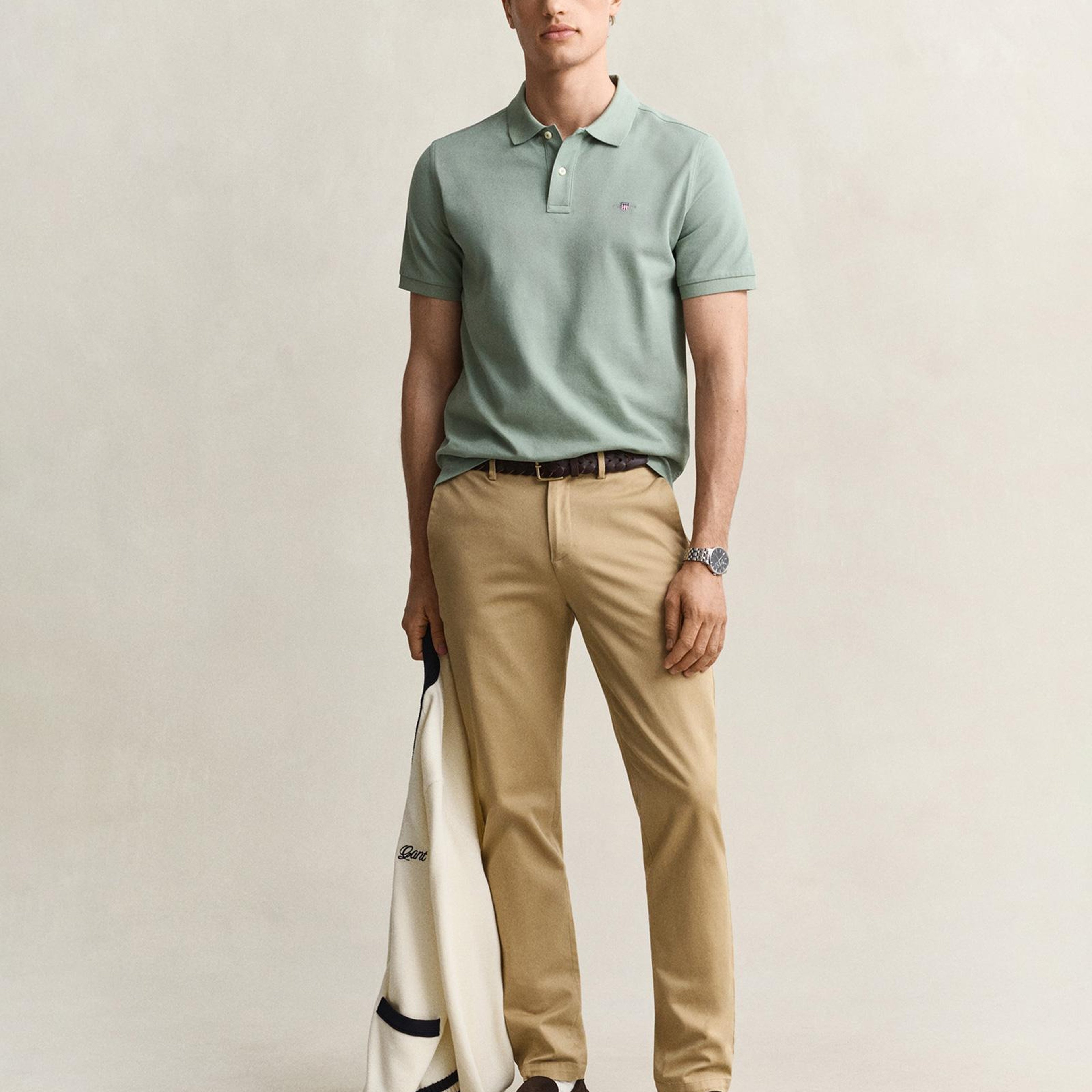 GANT Erkek Bej Slim Fit Chino Pantolon