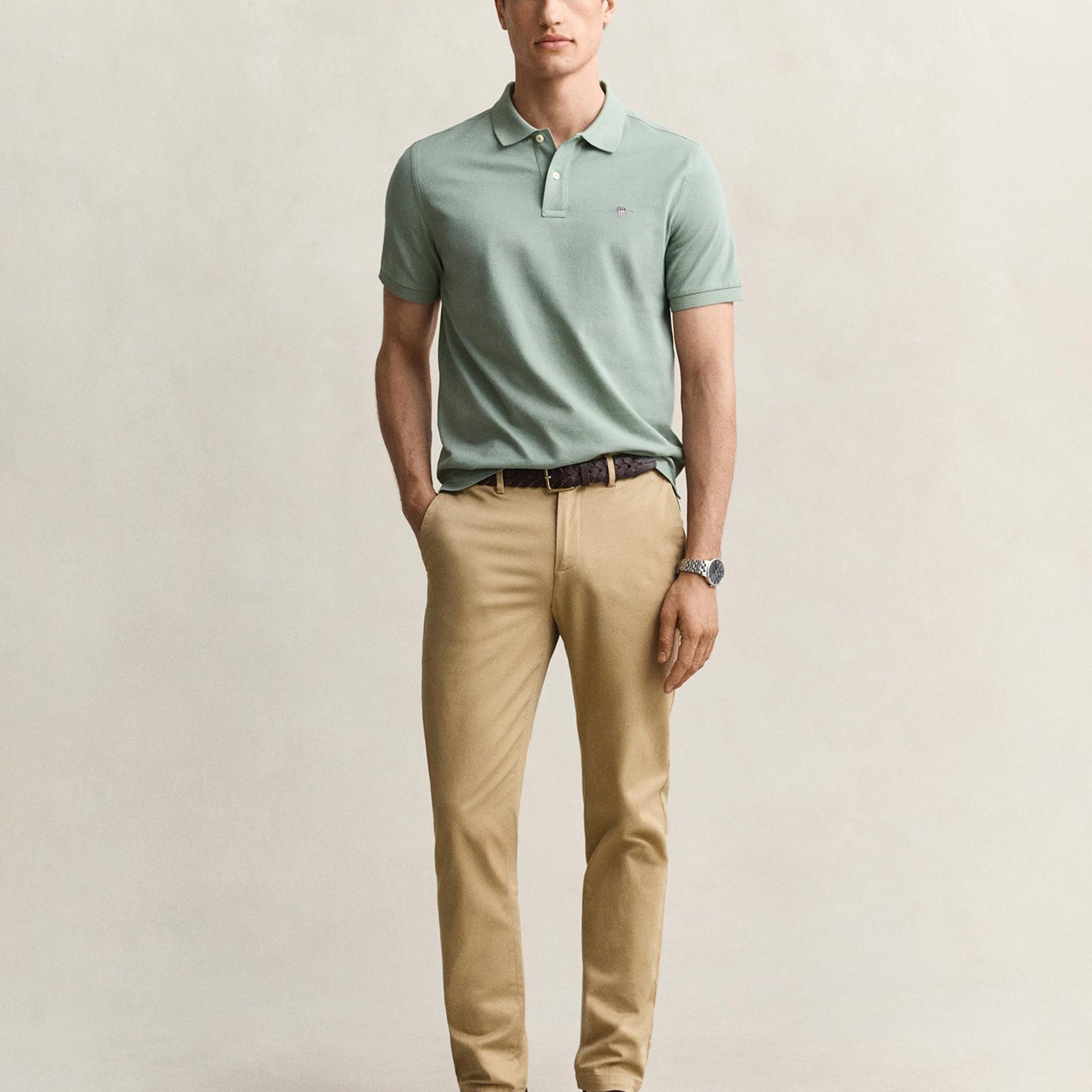 GANT Erkek Bej Slim Fit Chino Pantolon