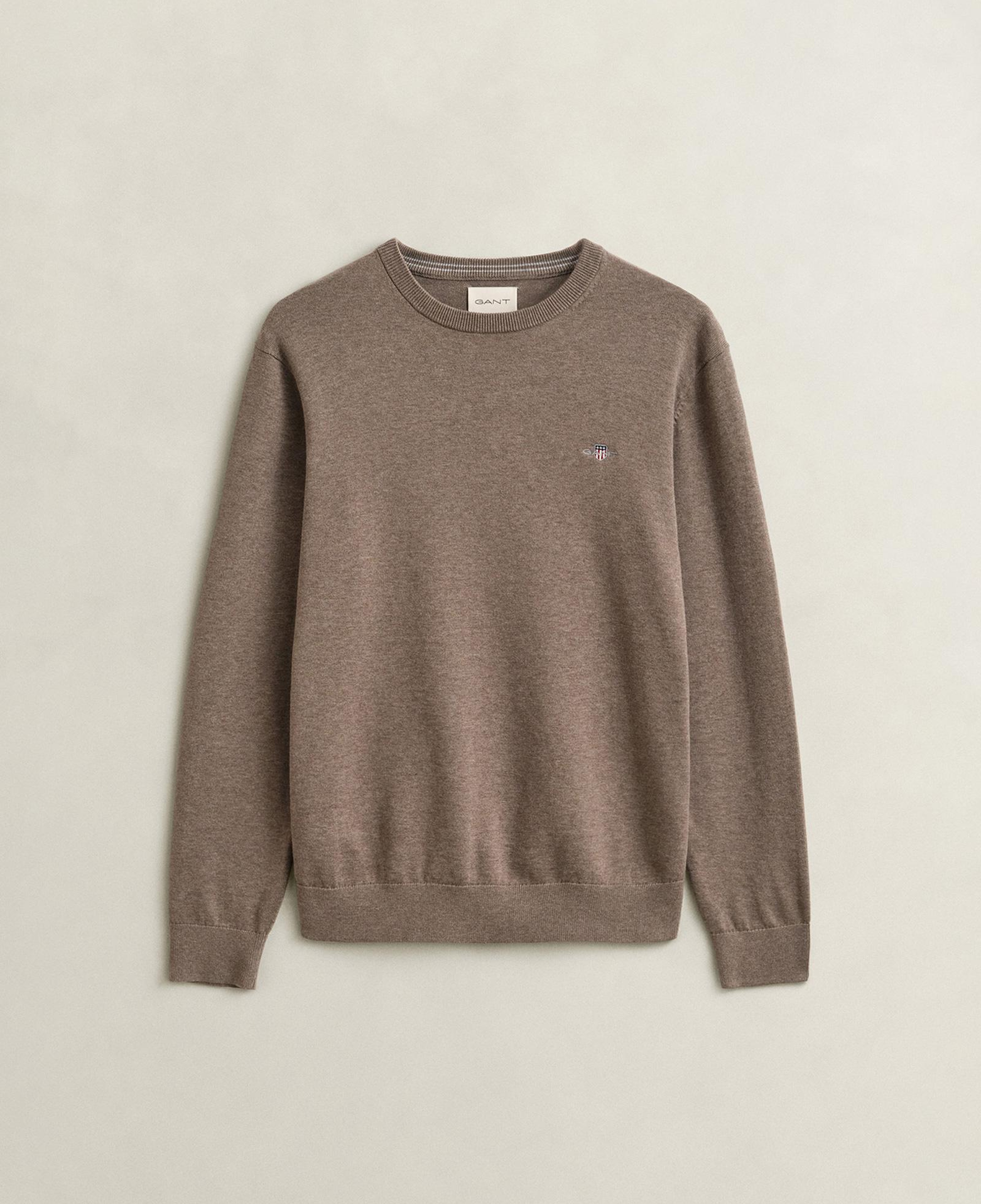 GANT Erkek Bej Regular Fit %100 Pamuk Kazak