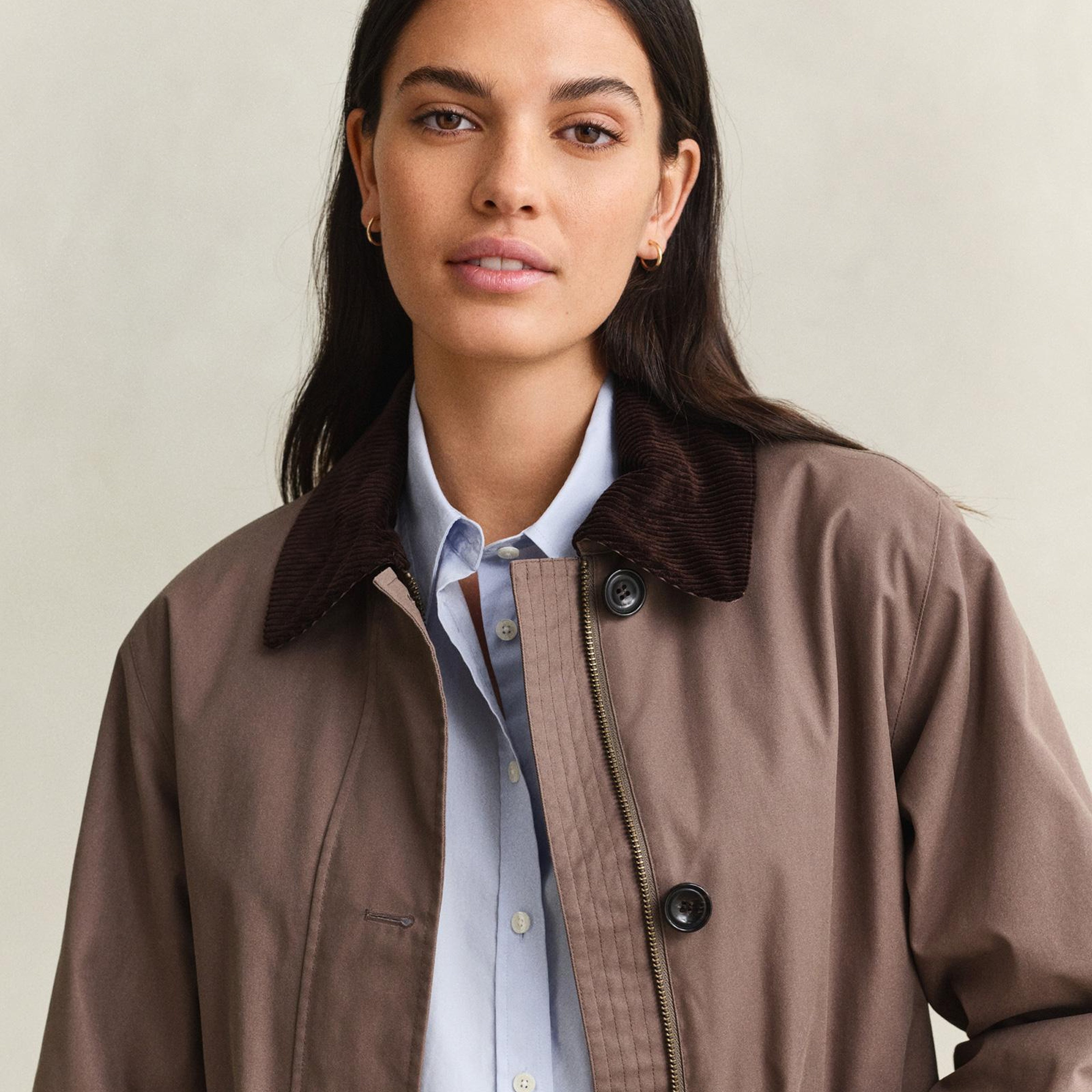 GANT Kadın Kahverengi Regular Fit Ceket