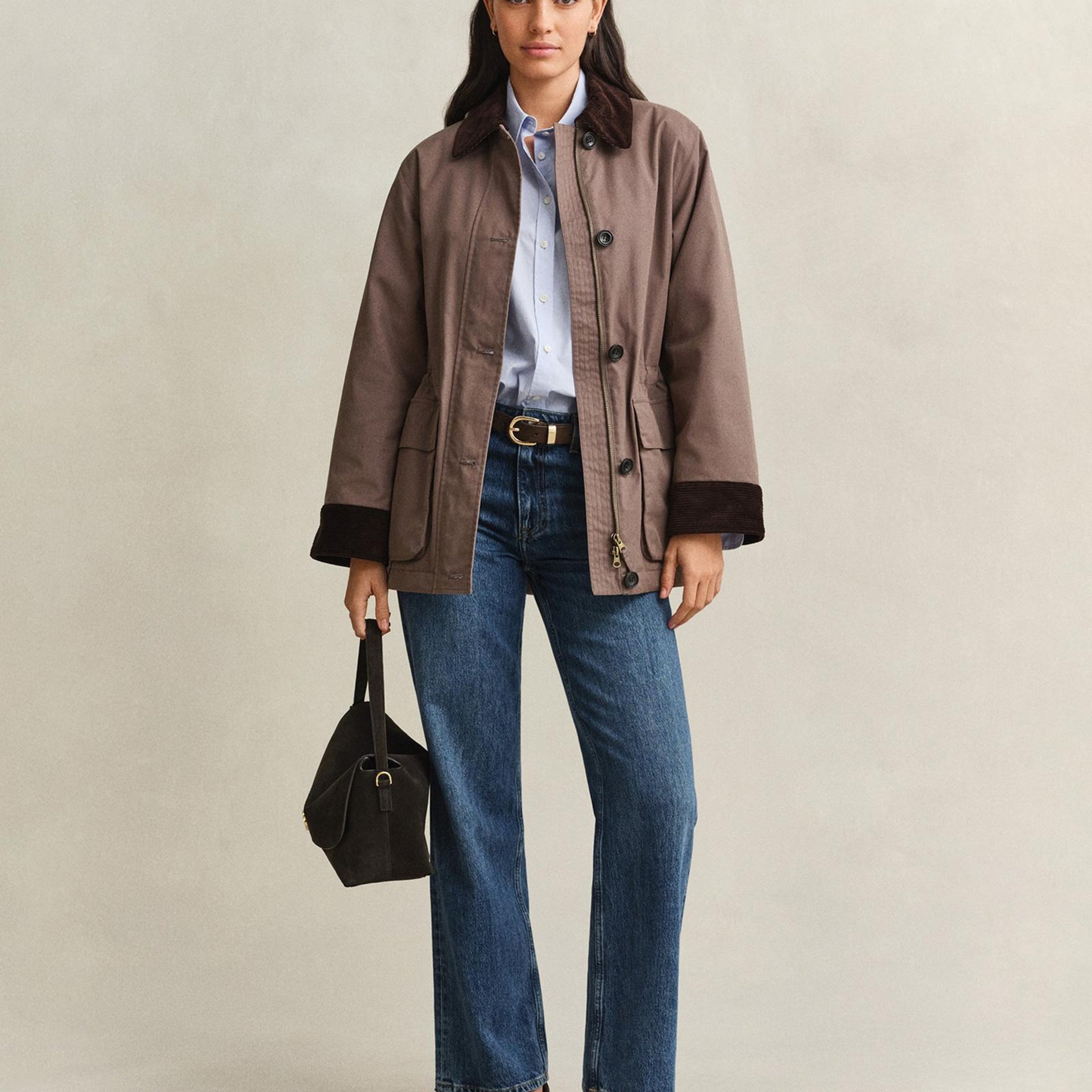 GANT Kadın Kahverengi Regular Fit Ceket