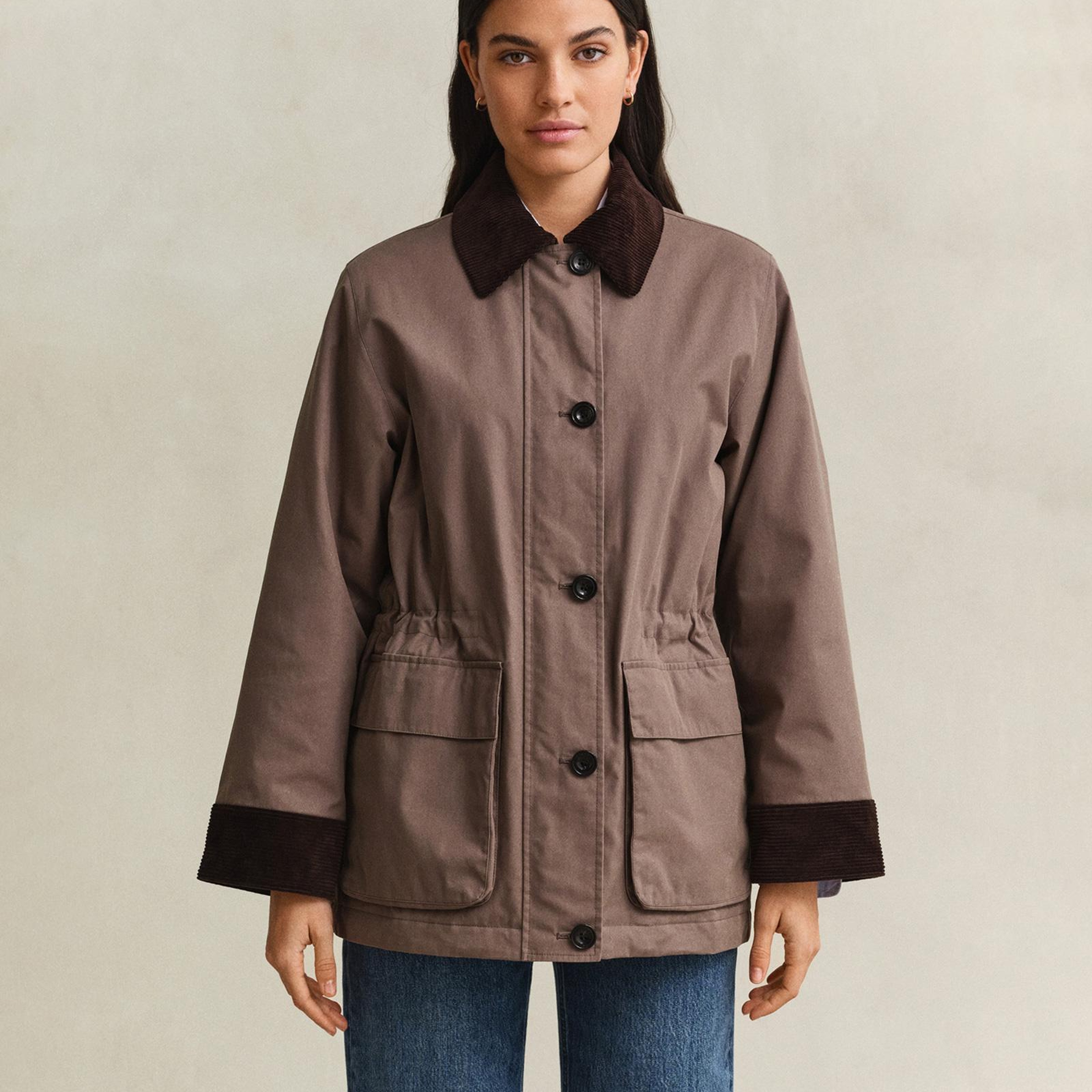 GANT Kadın Kahverengi Regular Fit Ceket