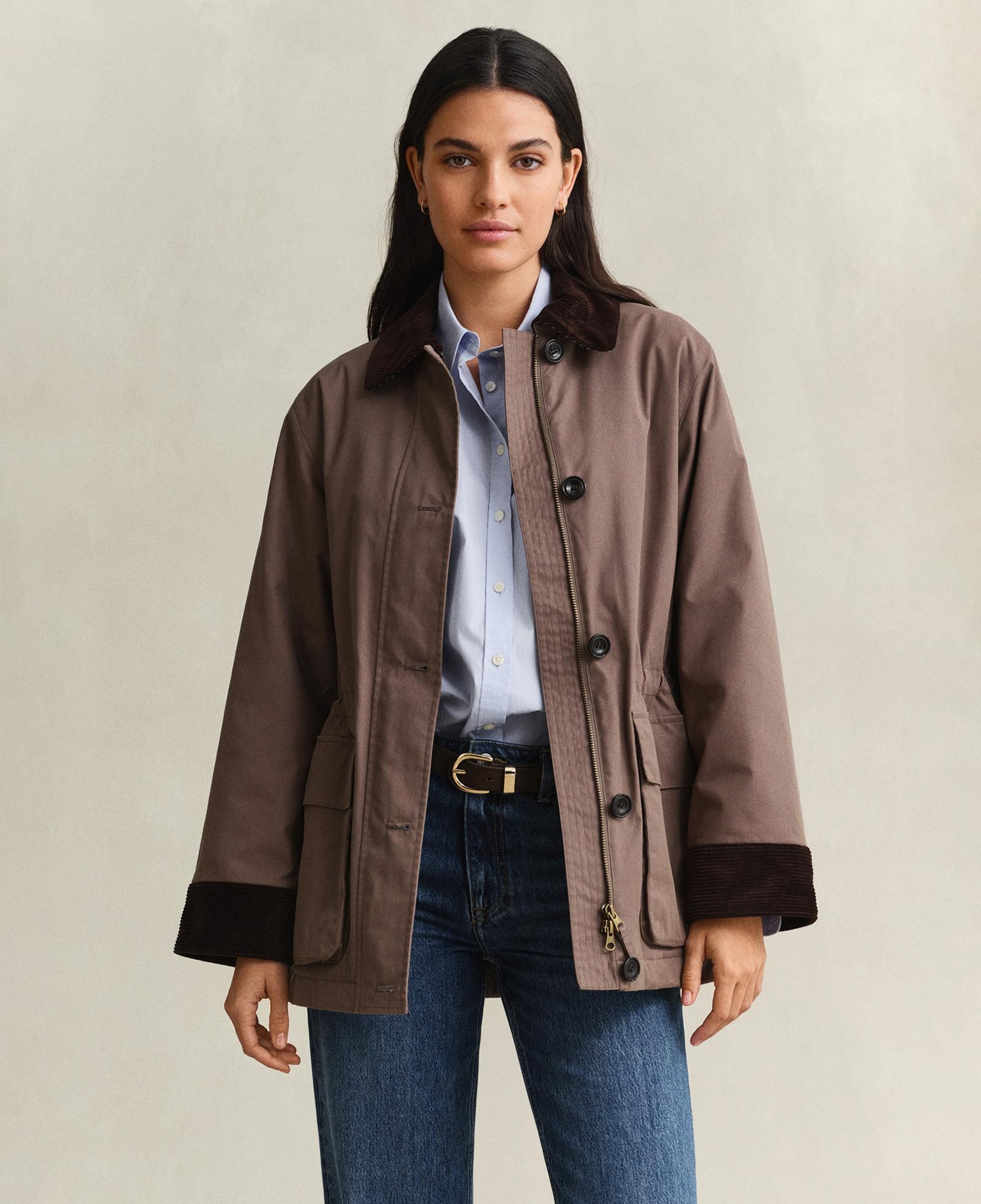 GANT Kadın Kahverengi Regular Fit Ceket