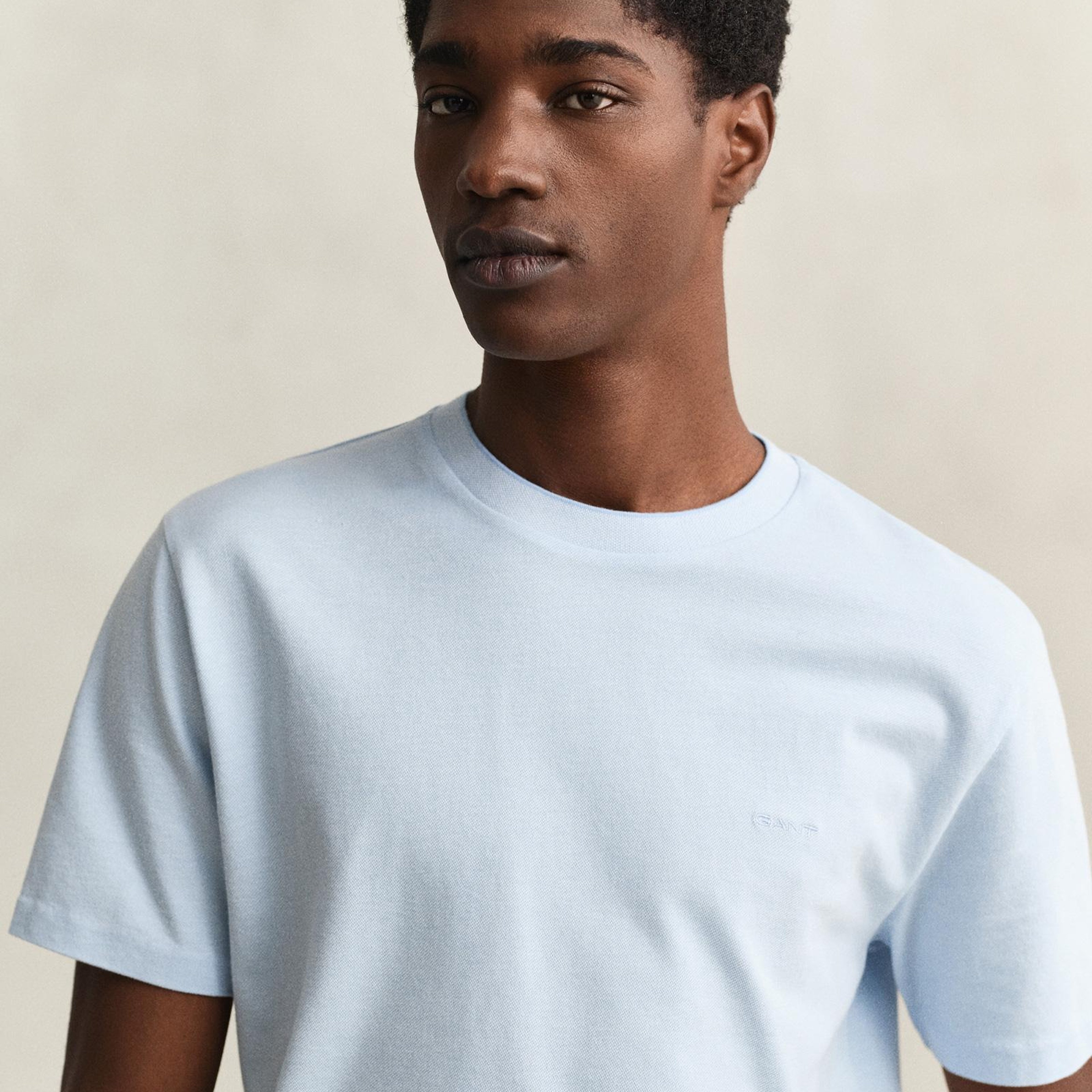 GANT Erkek Mavi %100 Pamuk T-Shirt