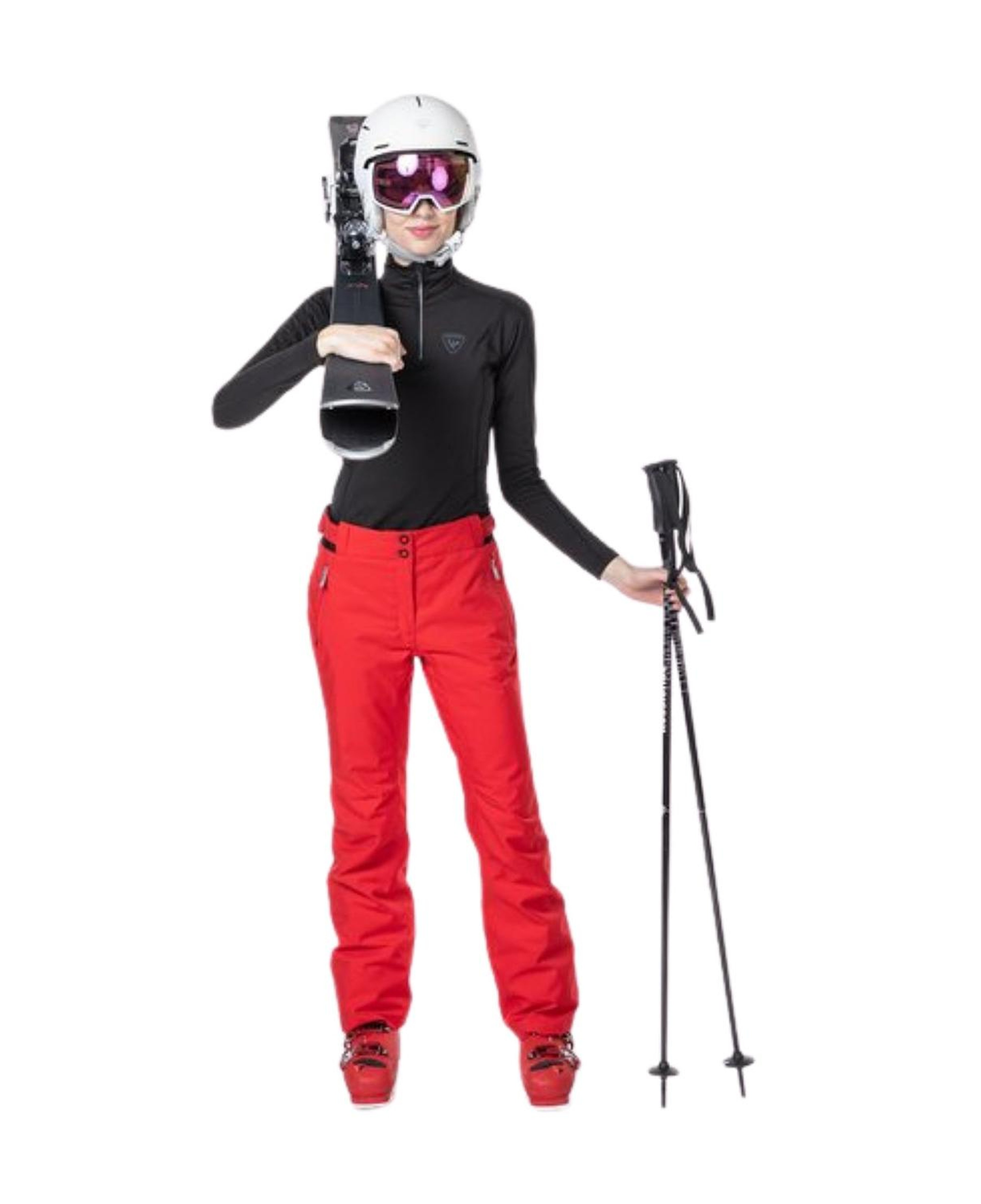Rossignol Classique 12 Zip Kadın Siyah İçlik Üst