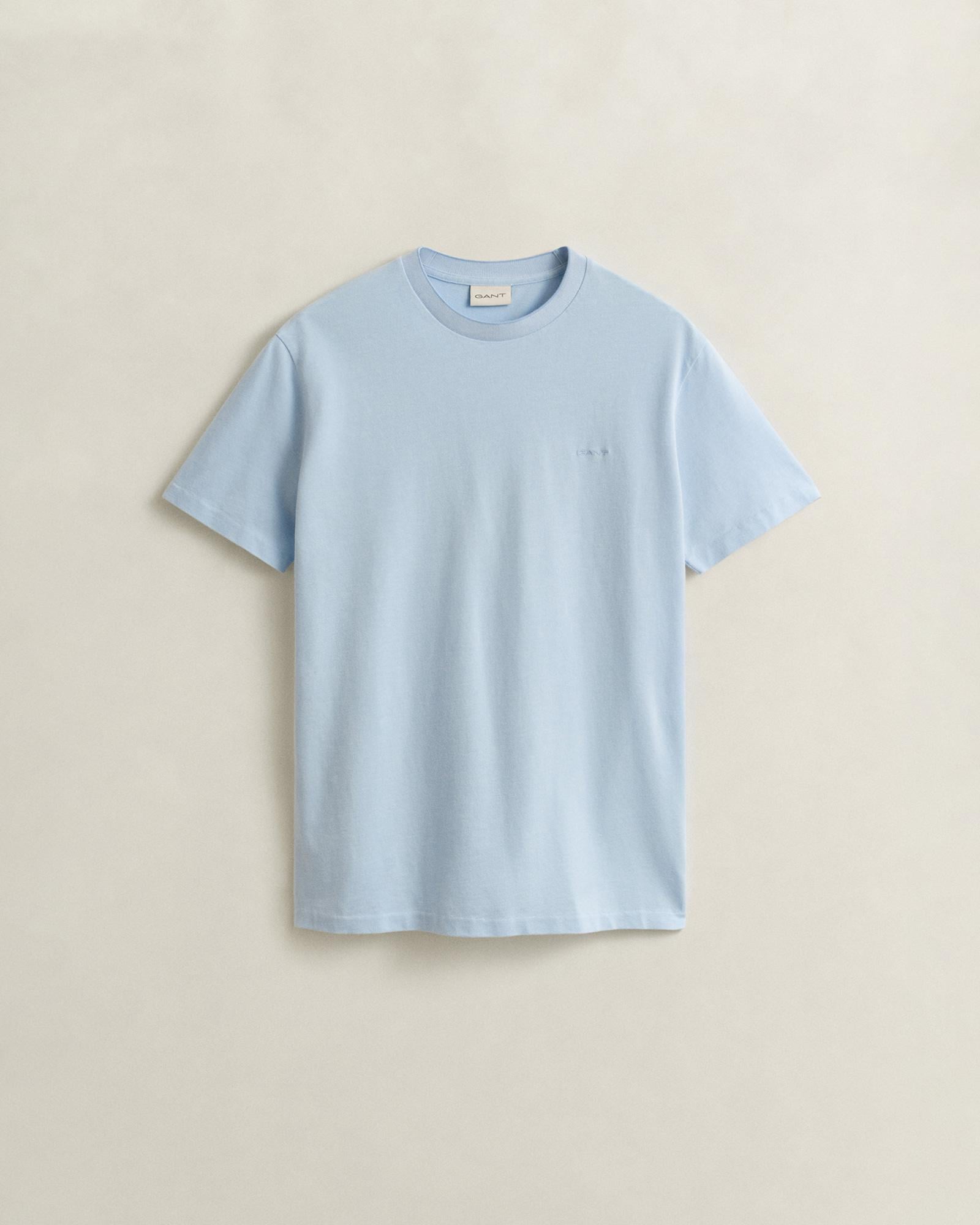 GANT Erkek Mavi %100 Pamuk T-Shirt