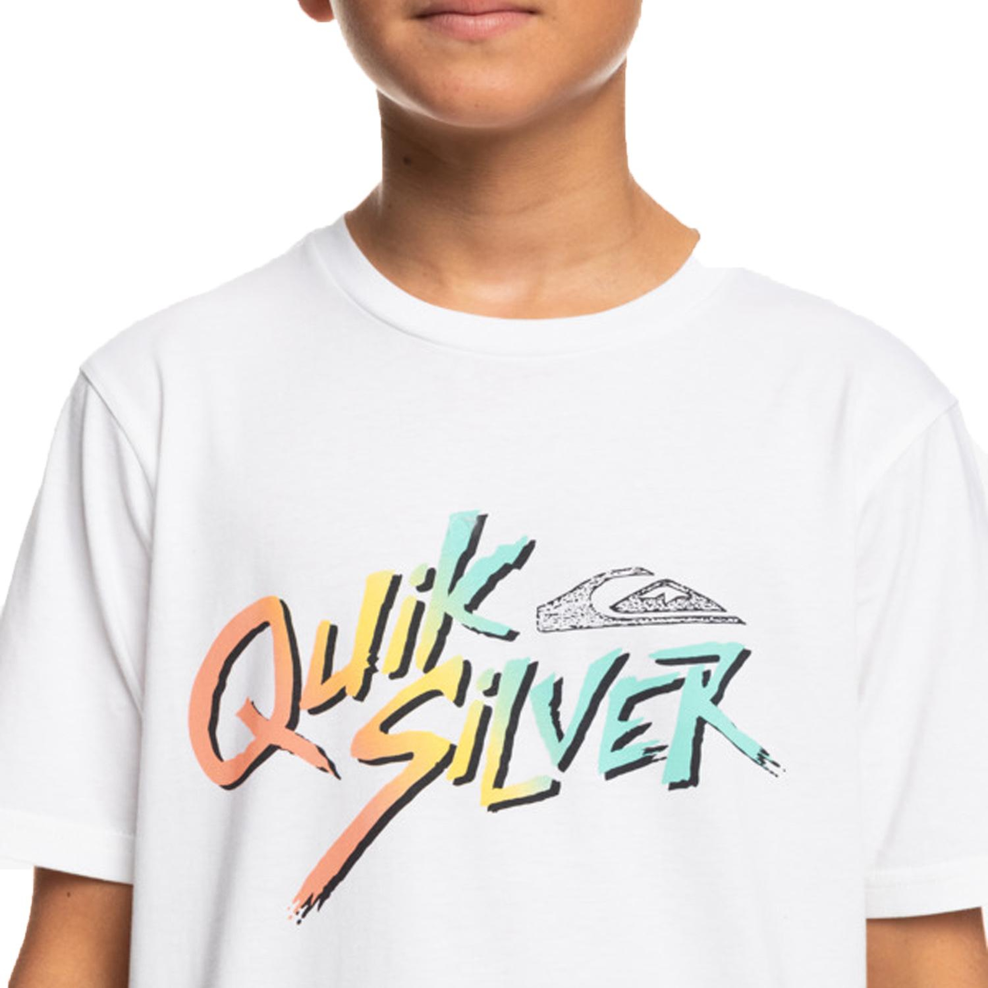 Quiksilver Signaturemove B Erkek Çocuk Beyaz Tişört