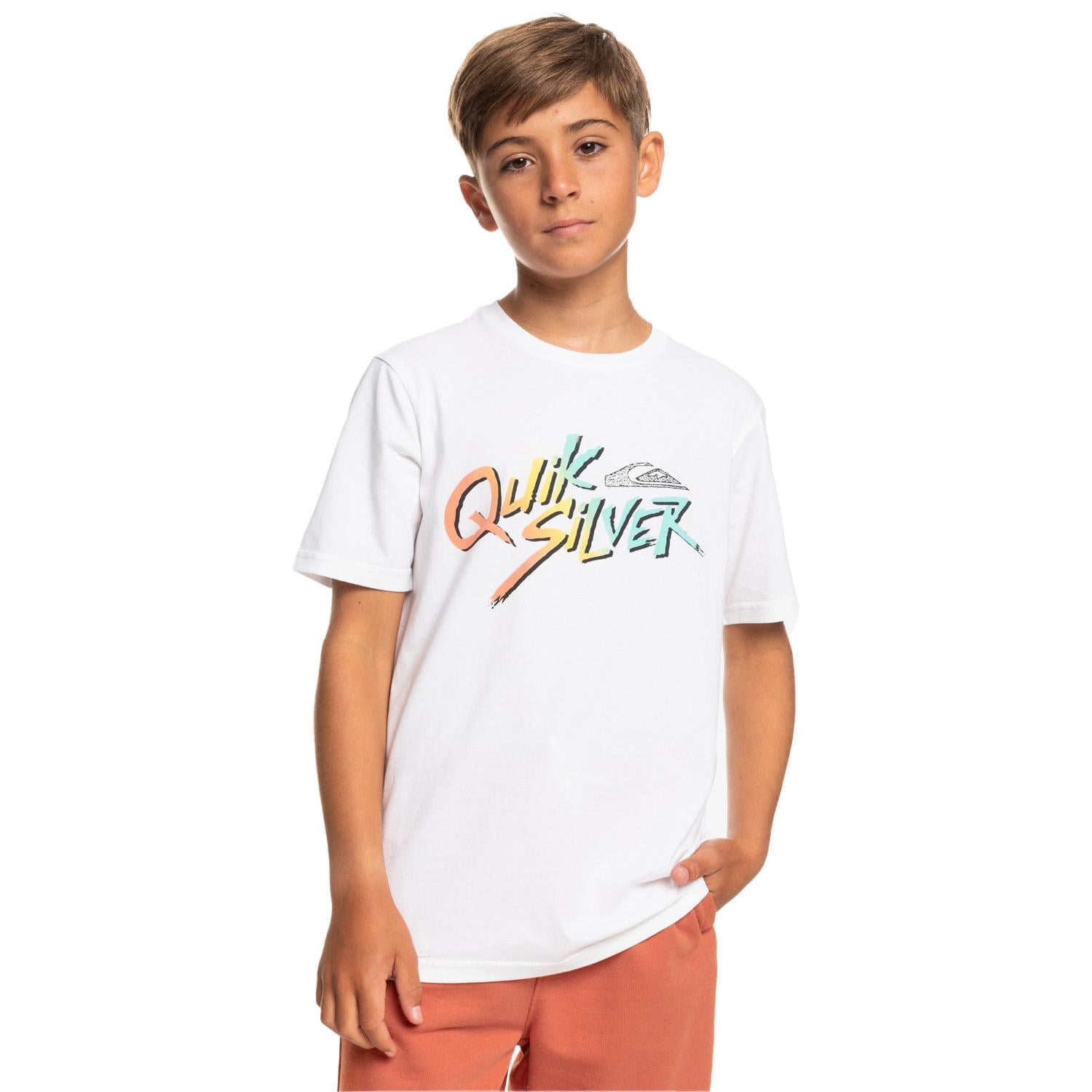Quiksilver Signaturemove B Erkek Çocuk Beyaz Tişört