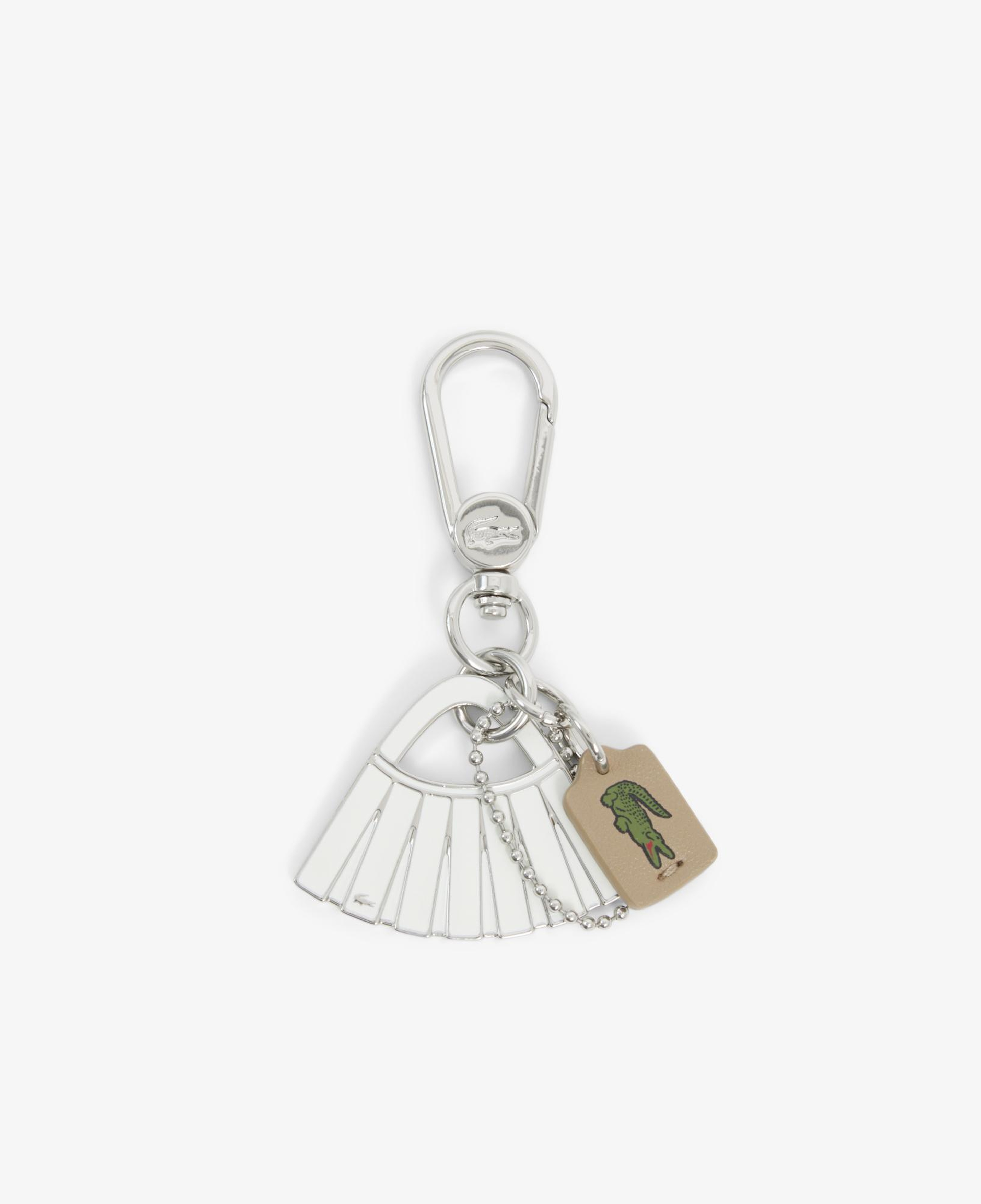 L Charms Unisex Beyaz Anahtarlık